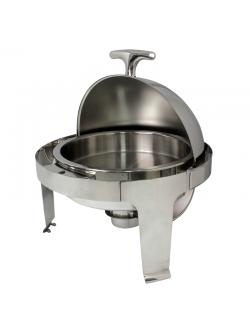 Round Chafing Dish With Gilt Handles and Legs 3 Litres 1601-106