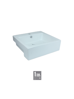 อ่างล้างหน้า แบบฝังครึ่งเคาน์เตอร์ MC075