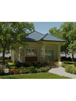 แบบบ้านชั้นเดียว N1-03 ทรงปั้นหยา