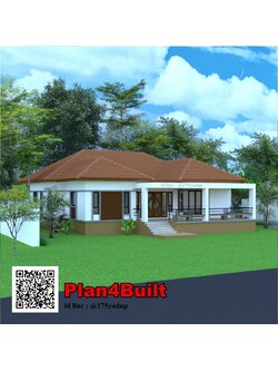 แบบบ้านชั้นเดียวทรงปั้นหยา มุงซีแพคโมนีย