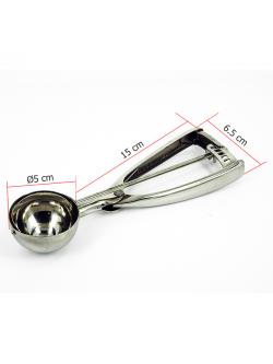 ช้อนตักไอศกรีม ที่ตักไอศกรีม 5 ซม. แบบสปริง ด้ามบีบตัก