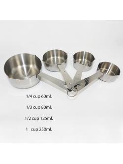 ชุดช้อนตวงสแตนเลส 4 ช้อน