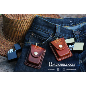 ซองหนังใส่มีด ใส่ไฟแชค และอุปกรณ์