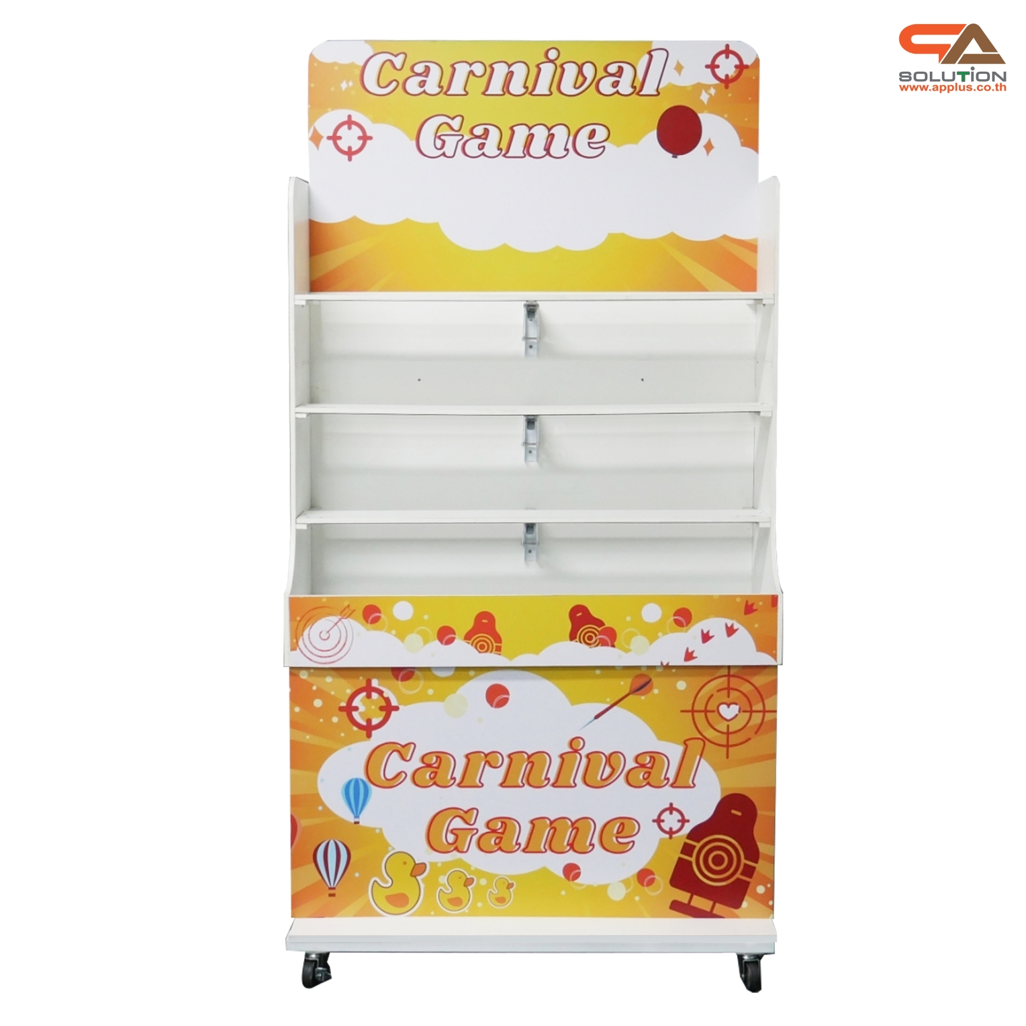เกมส์ CARNIVAL GAME ปาตุ๊กตา ขนาดโครง (W) 90 x (L)50 x (H)176 cm. พร้อมตุ๊กตา 18 ตัว และบอลโฟม 12 ลูก