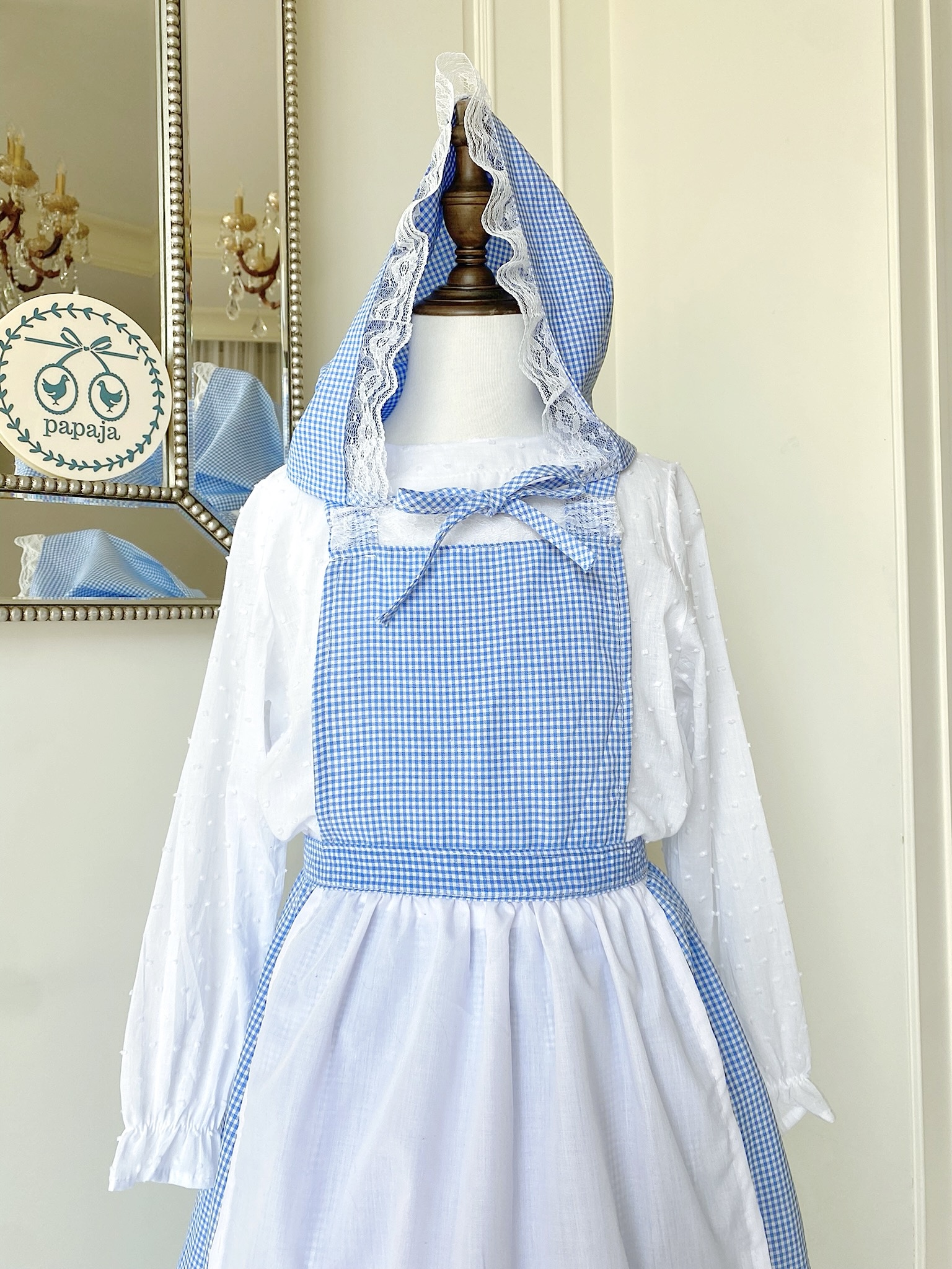 ชุดคอสเพลย์ ชุดประจำชาติชาวดัตช์ เนเธอร์แลนด์ (Dutch , Netherland) เด็กหญิง ชุดยุโรปโบราณ