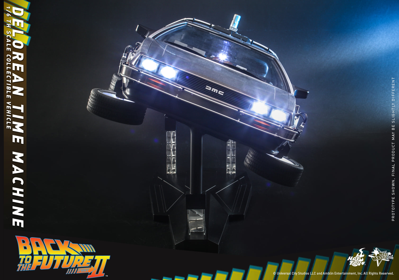Hot Toys MMS636 1/6 Back to the Future II - DeLorean Time Machine