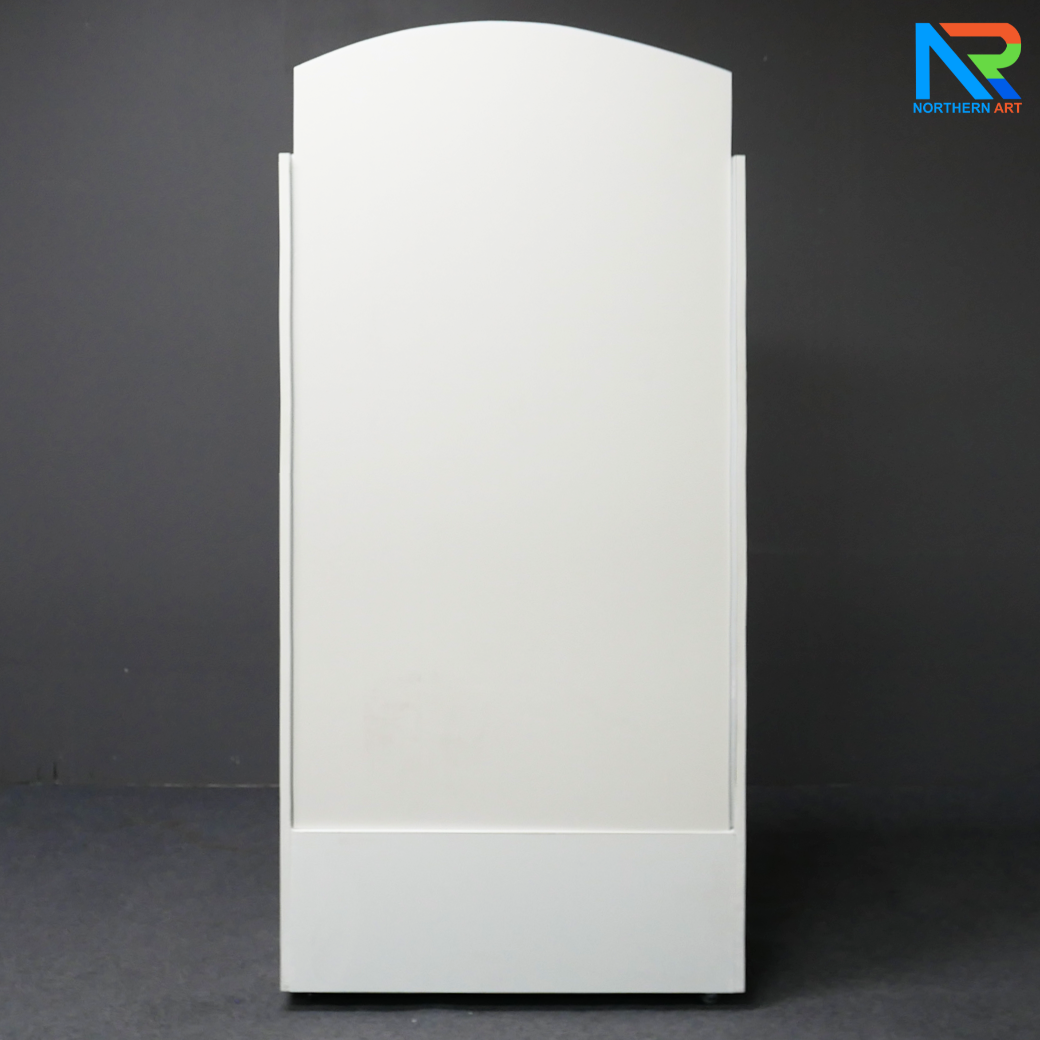 เช่าเกมส์หย่อนเหรียญตั้งพื้น มีล้อ ขนาด (W)80 X (D)30 X (H)150 cm. วัสดุไม้MDFปิดผิวเมลามีน และแผ่นอะคริลิคใส พร้อมเหรียญอะคริลิค 12 อัน