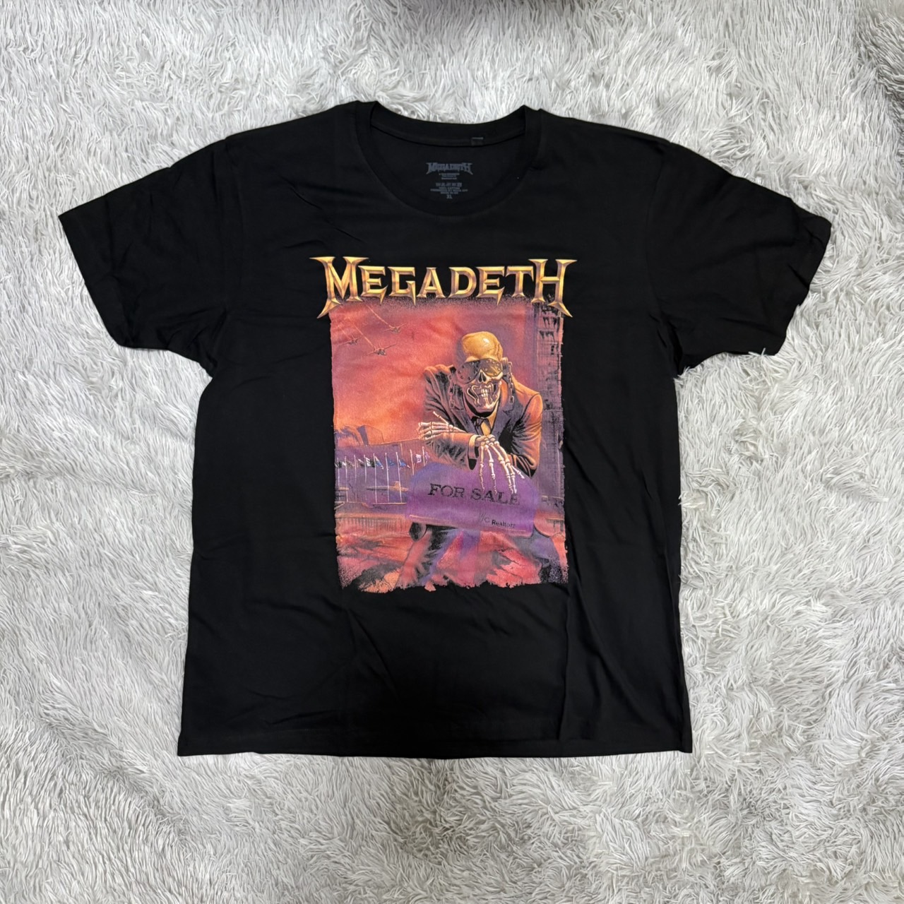 #พร้อมส่ง เสื้อวงดนตรี MEGADETH T-SHIRT ลาย PEACE SELLS ALBUM COVER (BLACK)(มีสกรีนหลัง) ลิขสิทธิ์ของแท้ UK