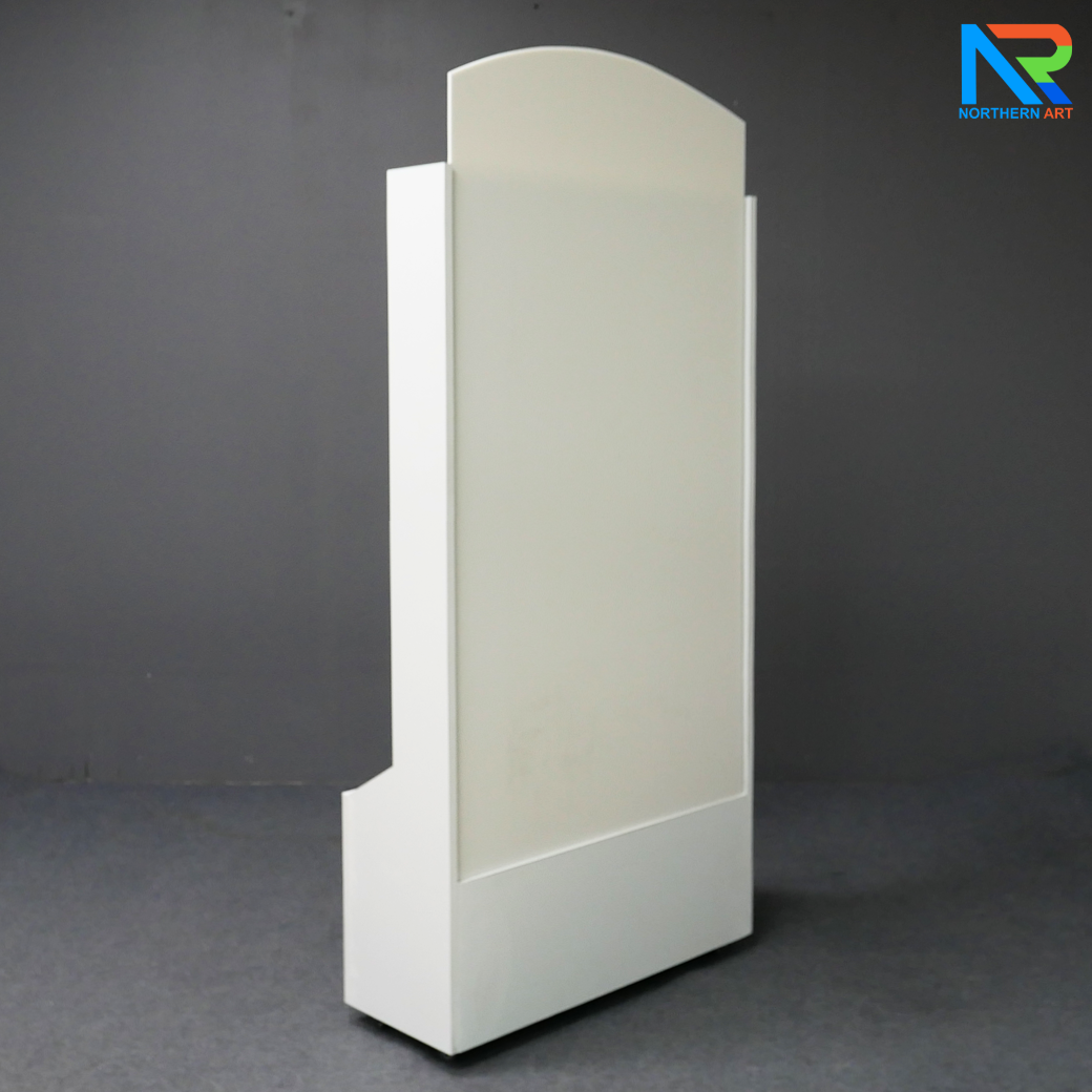 เช่าเกมส์หย่อนเหรียญตั้งพื้น มีล้อ ขนาด (W)80 X (D)30 X (H)150 cm. วัสดุไม้MDFปิดผิวเมลามีน และแผ่นอะคริลิคใส พร้อมเหรียญอะคริลิค 12 อัน