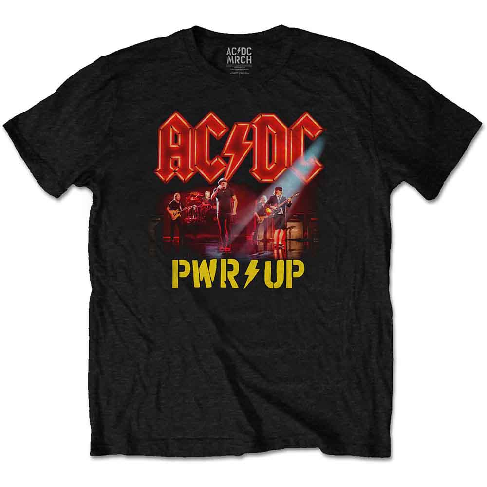 AC/DC Unisex T-Shirt: Neon Live BLACK