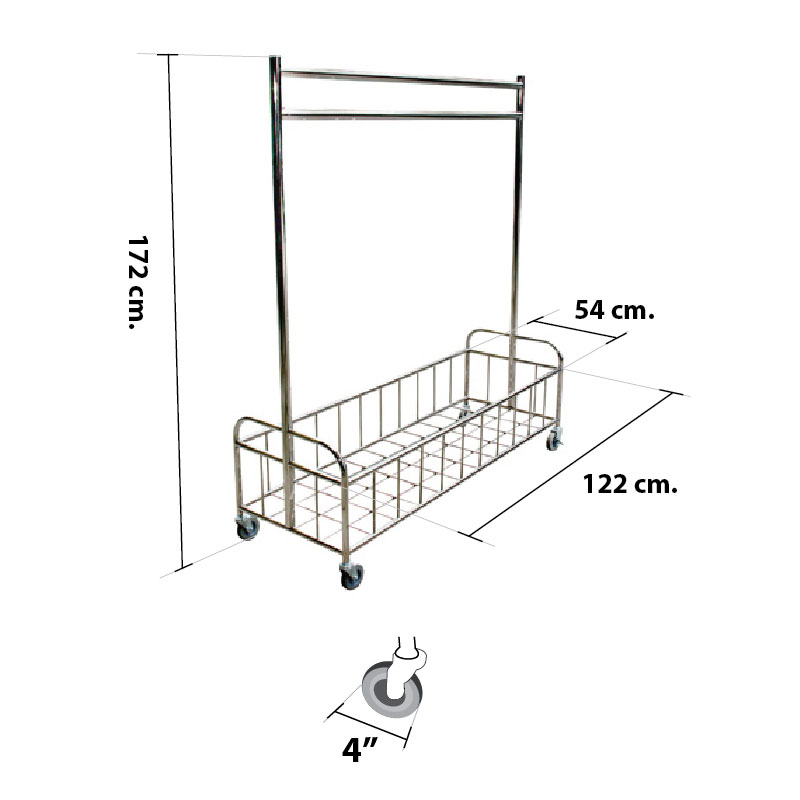 Mobile Coat Hanger cart 0607-007