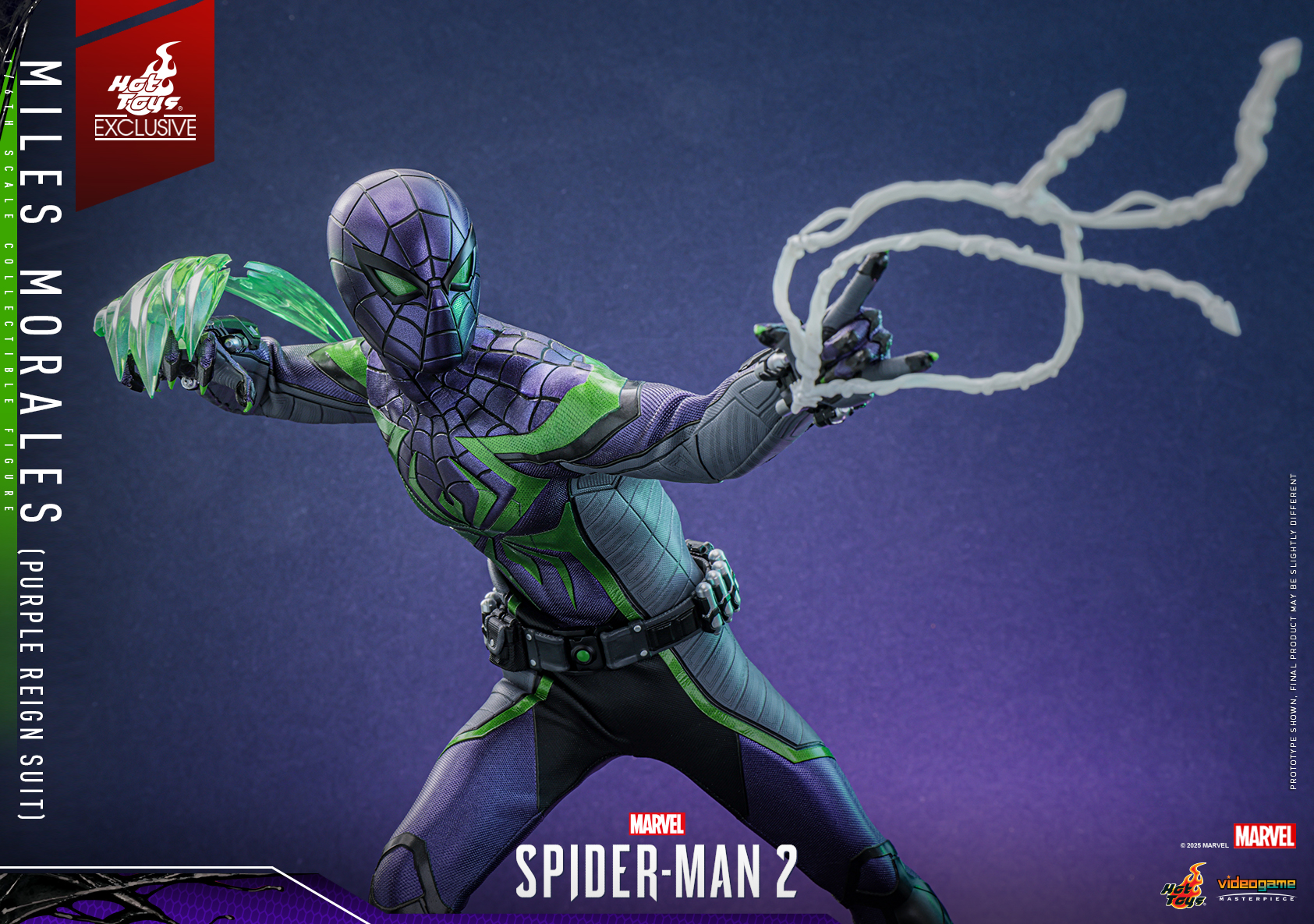 Hot Toys VGM68 Marvel's Spider-Man 2 - Miles Morales (Purple Reign Suit) [Hot Toys Exclusive]