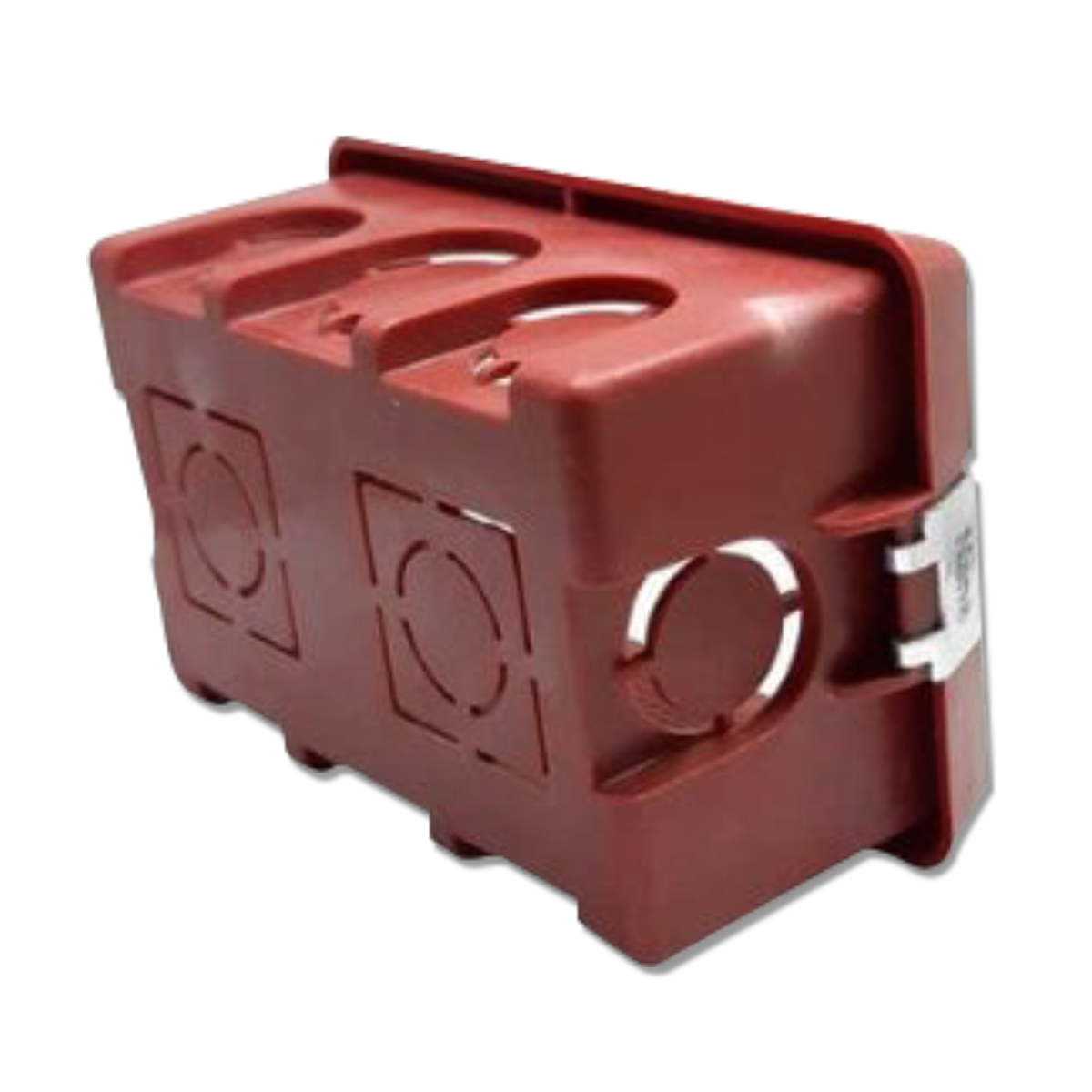 NANO บล็อคฝังหูเหล็ก ขนาด 2"x4" สีส้ม รุ่น NANO-408M (100 ชิ้น/กล่อง)