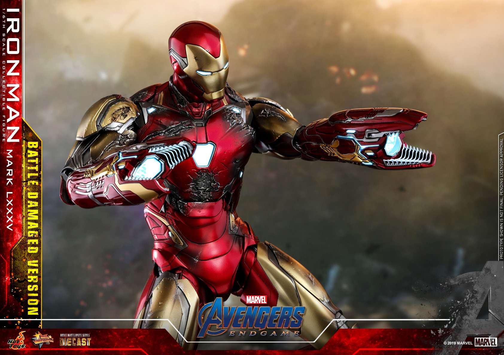 Hot Toys MMS543D33 Avengers: Endgame - Iron Man Mark LXXXV (Battle Damaged Version)