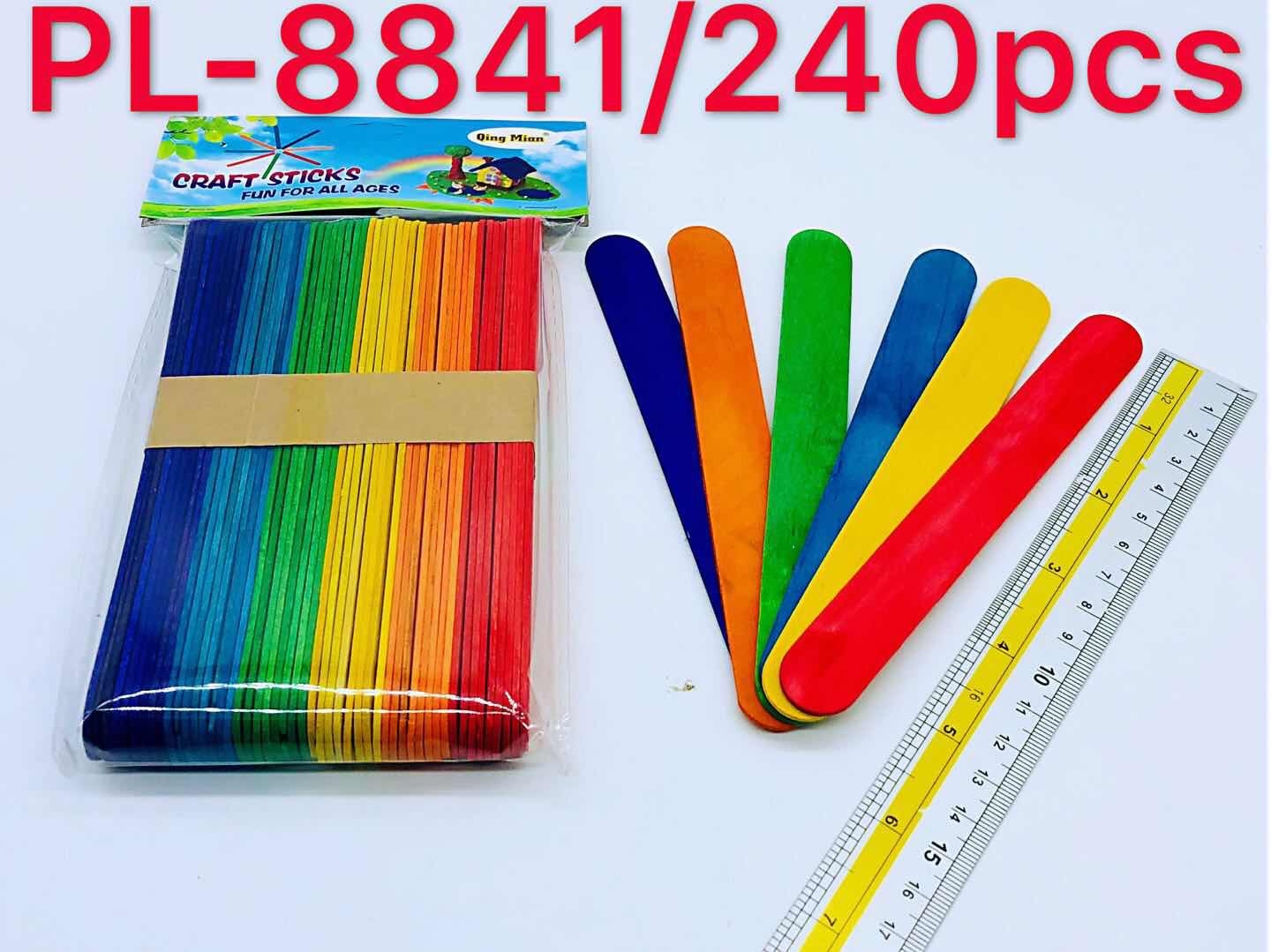 P10701 ไม้ไอติม แพคละ 100 อัน ราคาขายส่ง 1 โหล :12 แพค: 180 บ/โหล