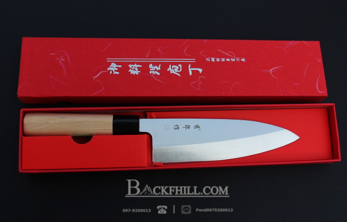 มีดเดบะแล่ปลากล่องแดง Japanese Deba Knife ของแท้ 100 % ขนาด 12 นิ้ว