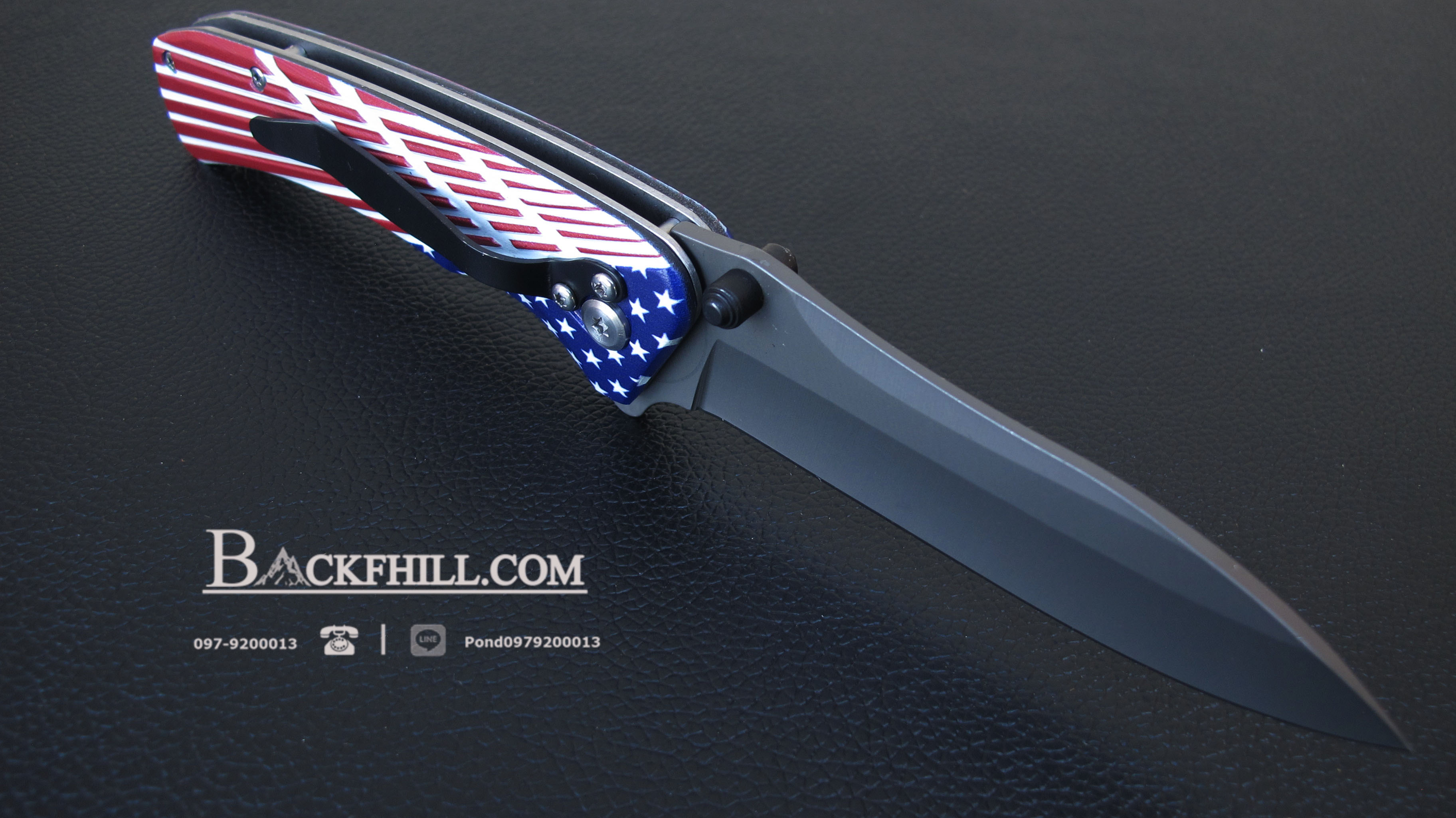 มีดพับ Stainless Steel ด้ามจับ USA.
