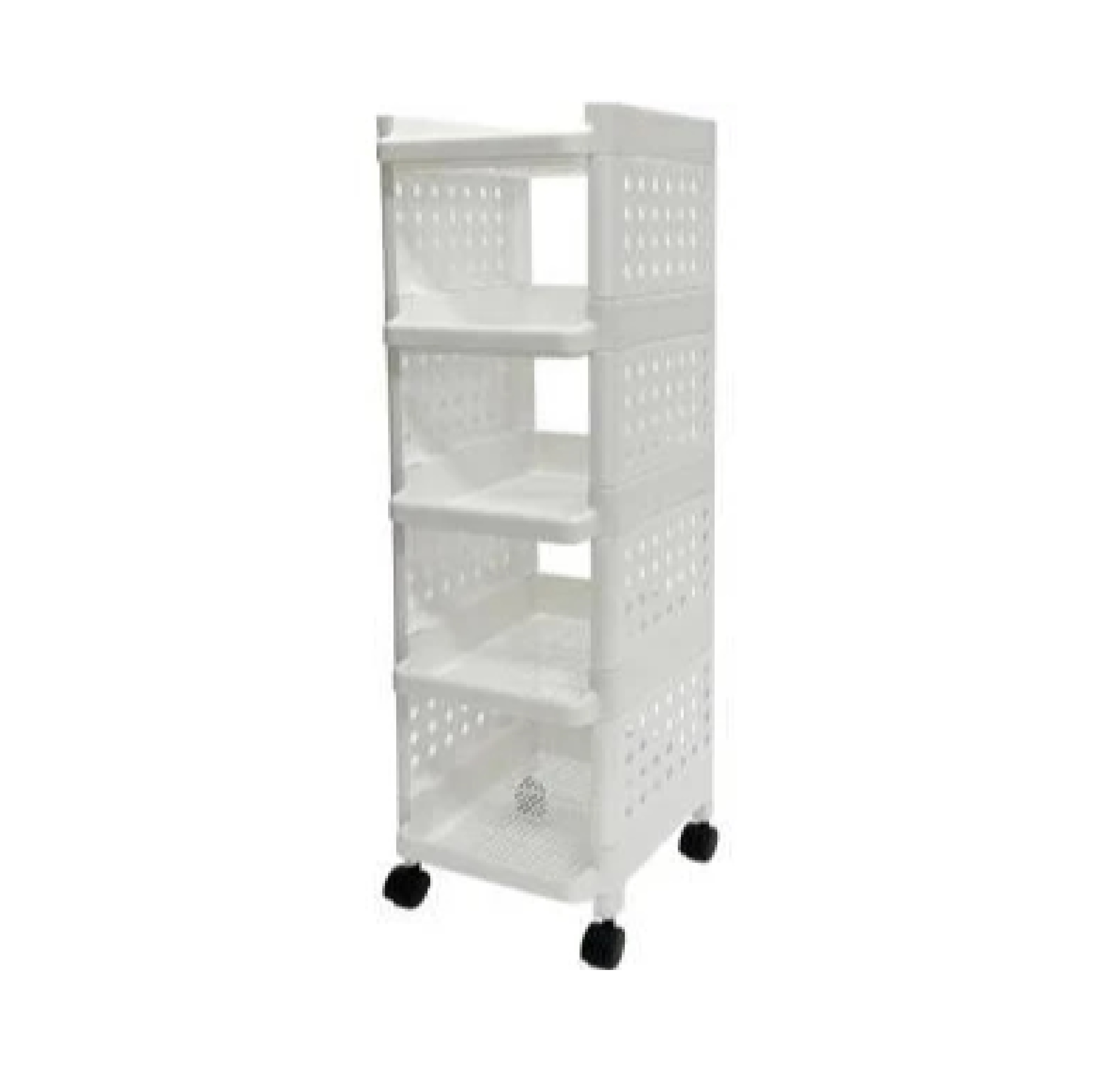 ชั้นวางพลาสติกอเนกประสงค์ 5 ชั้นมีล้อเลื่อน Circle KASSA HOME รุ่น API-1075R ขนาด 27 x 33 x 97.5 ซม.