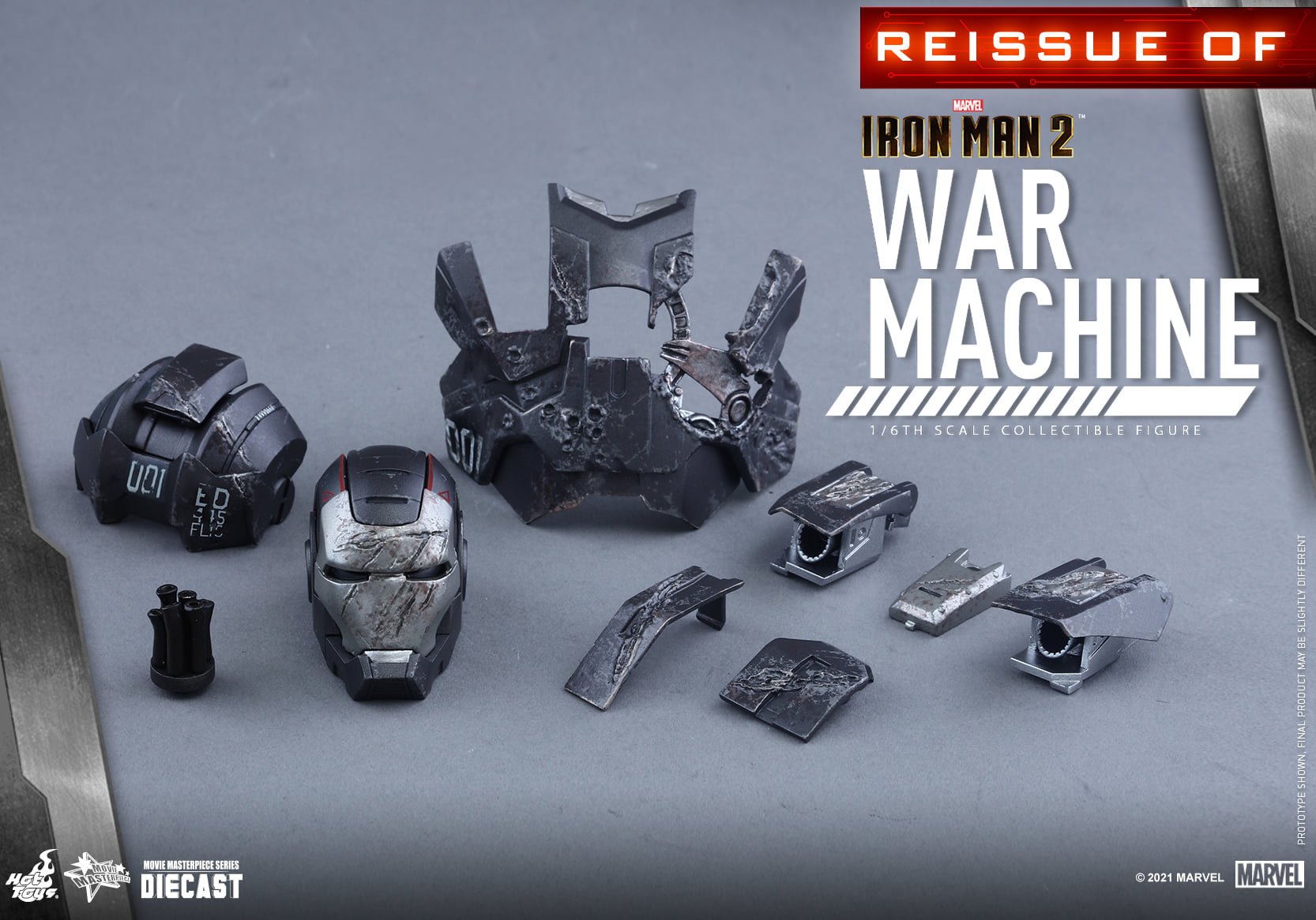 Hot Toys MMS331D13B 1/6 Iron Man 2 - War Machine (Reissue)