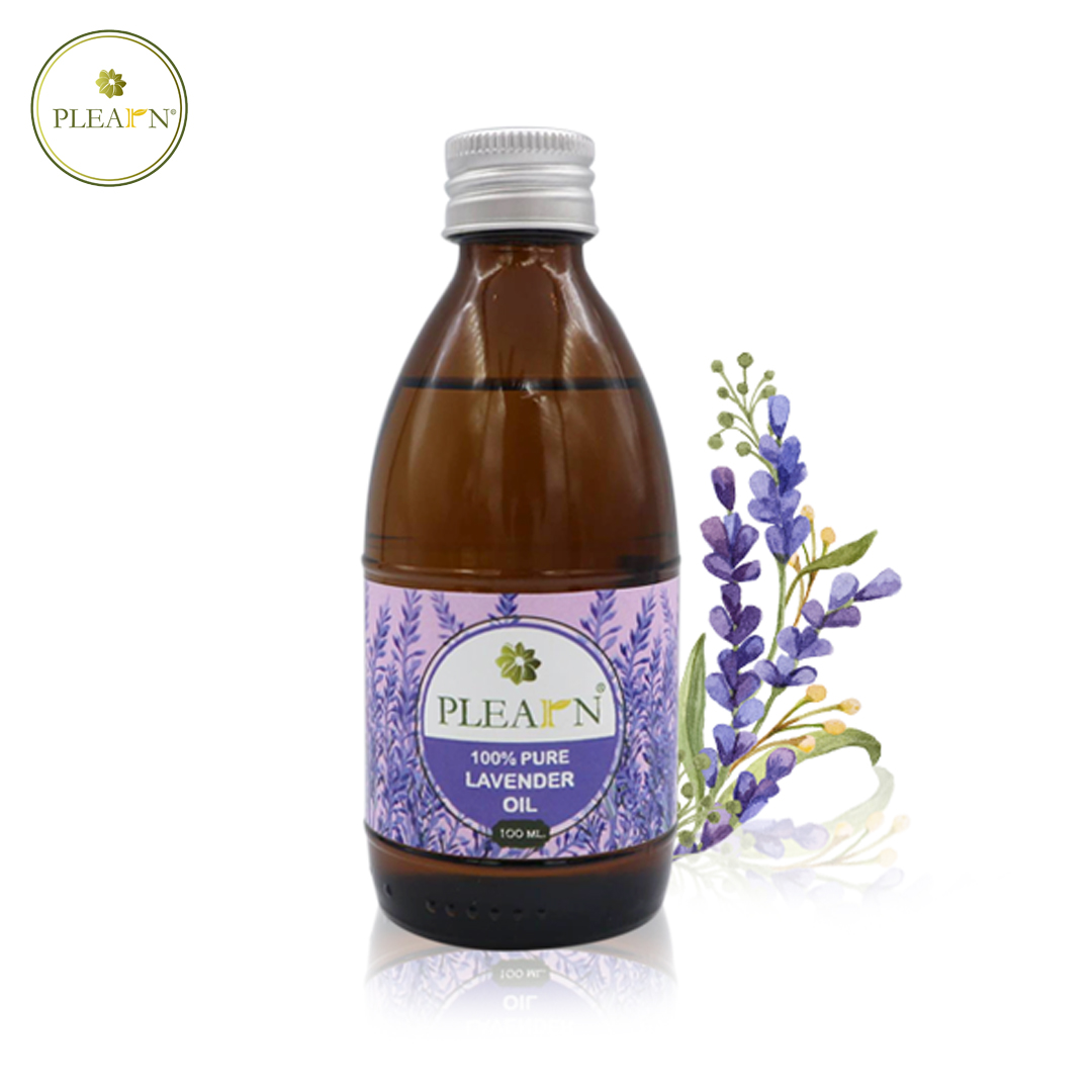 PLEARN Lavender Oil (น้ำมันหอมระเหยลาเวนเดอร์) แท้ 100% ขนาด 100 มล. ใช้สำหรับเตาพ่น เตาอโรม่า สปา Aroma Essential oil