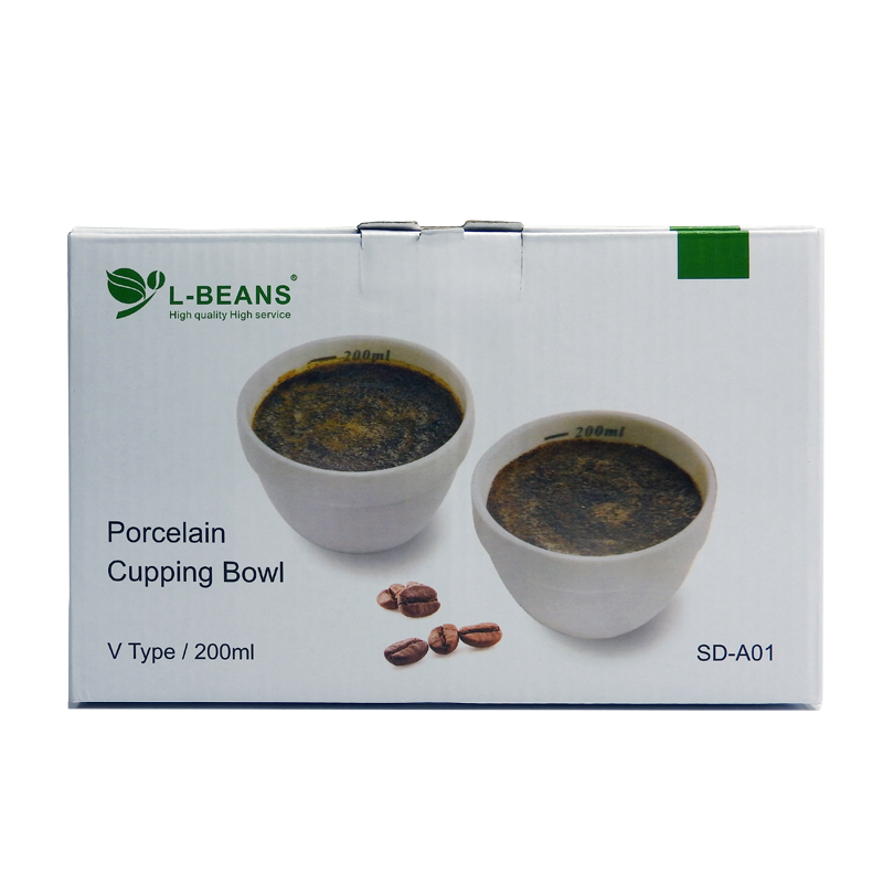 ถ้วยคัปปิ้งกาแฟ ถ้วยเซรามิควัดกาแฟ ถ้วยชิมกาแฟ L-Bean 150-200ml แพ็ค 6 ใบ