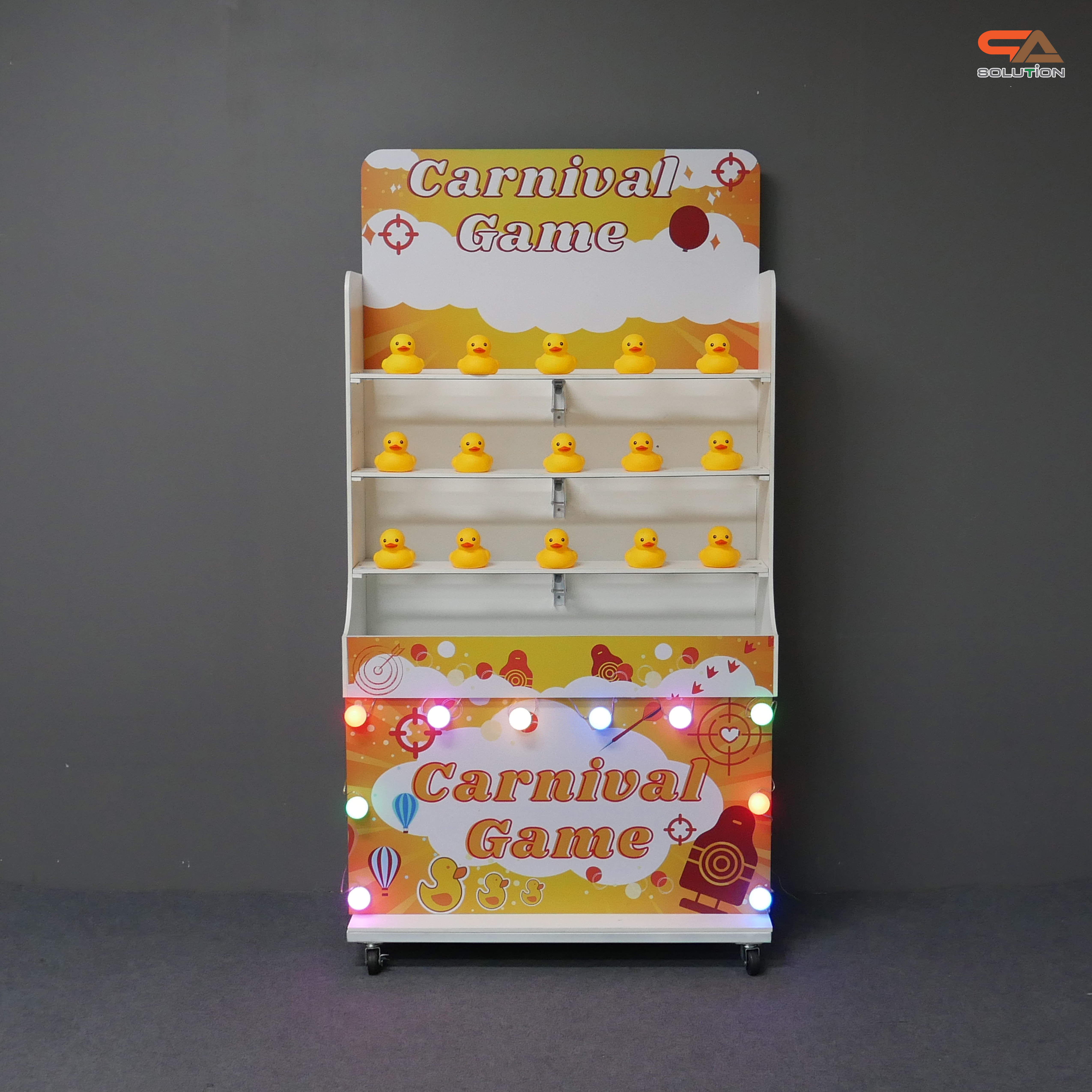 เกมส์ CARNIVAL GAME ปาเป็ด ขนาดโครง (W) 90 x (L)50 x (H)176 cm. พร้อมเป็ดยาง 15 ตัว และบอลโฟม 12 ลูก