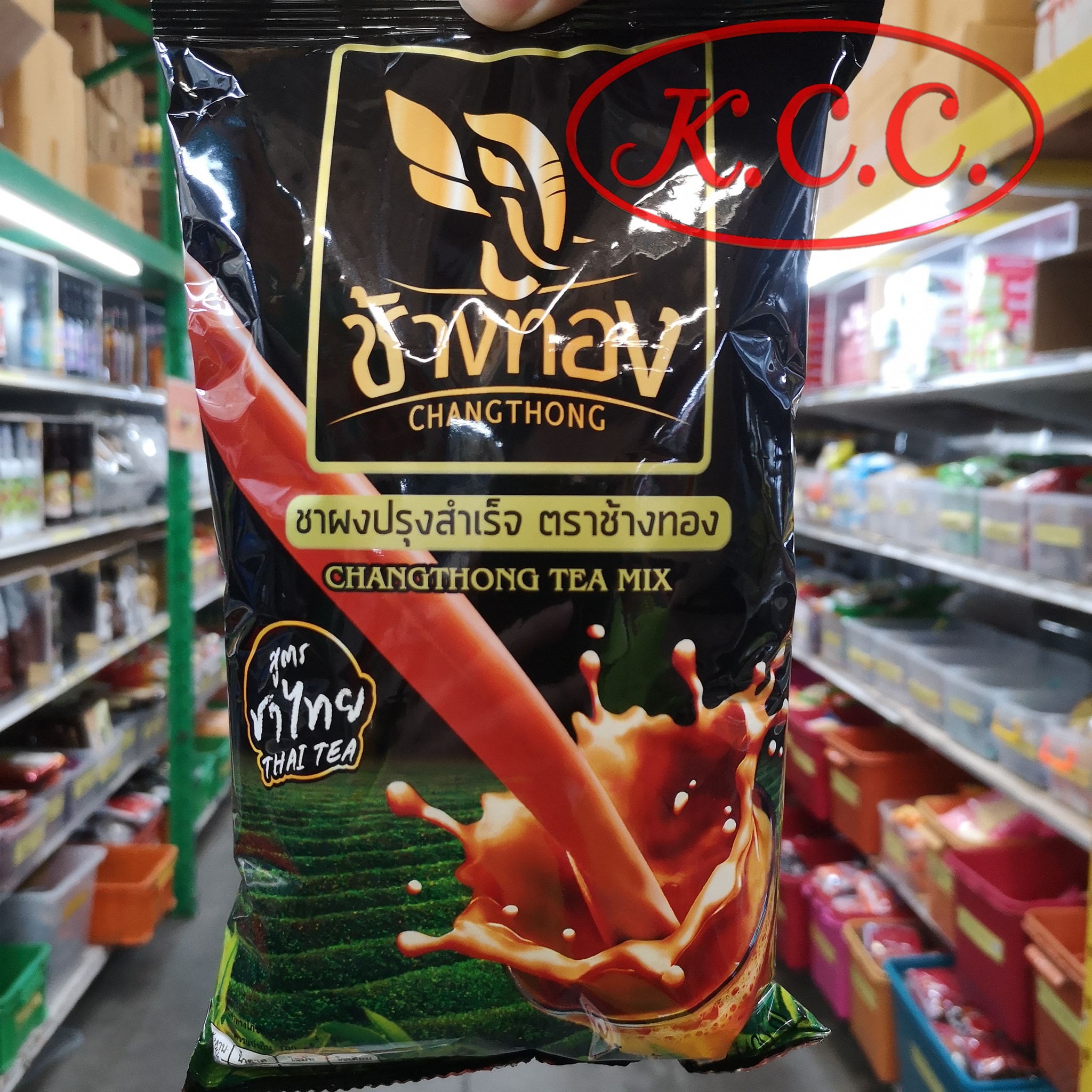 ชาผงปรุงรสสำเร็จ : สูตร ชาไทย 400 g. ตรา ช้างทอง