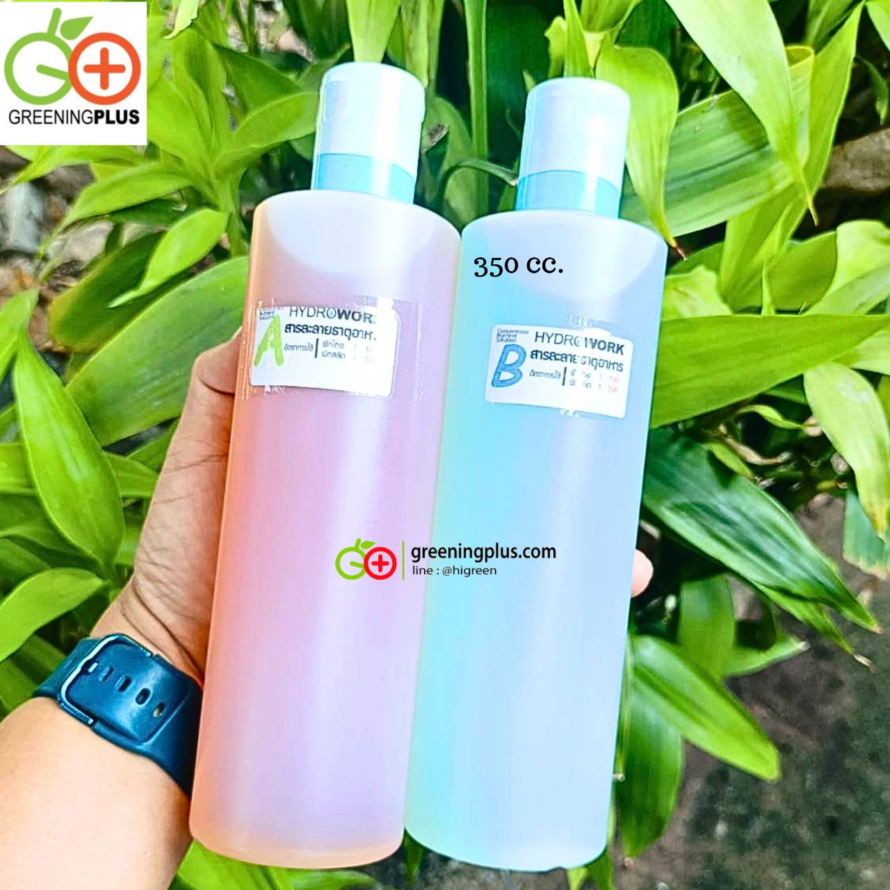 ปุ๋ยน้ำ A/B ขนาด 350 cc. (จำนวน 1 ชุด)