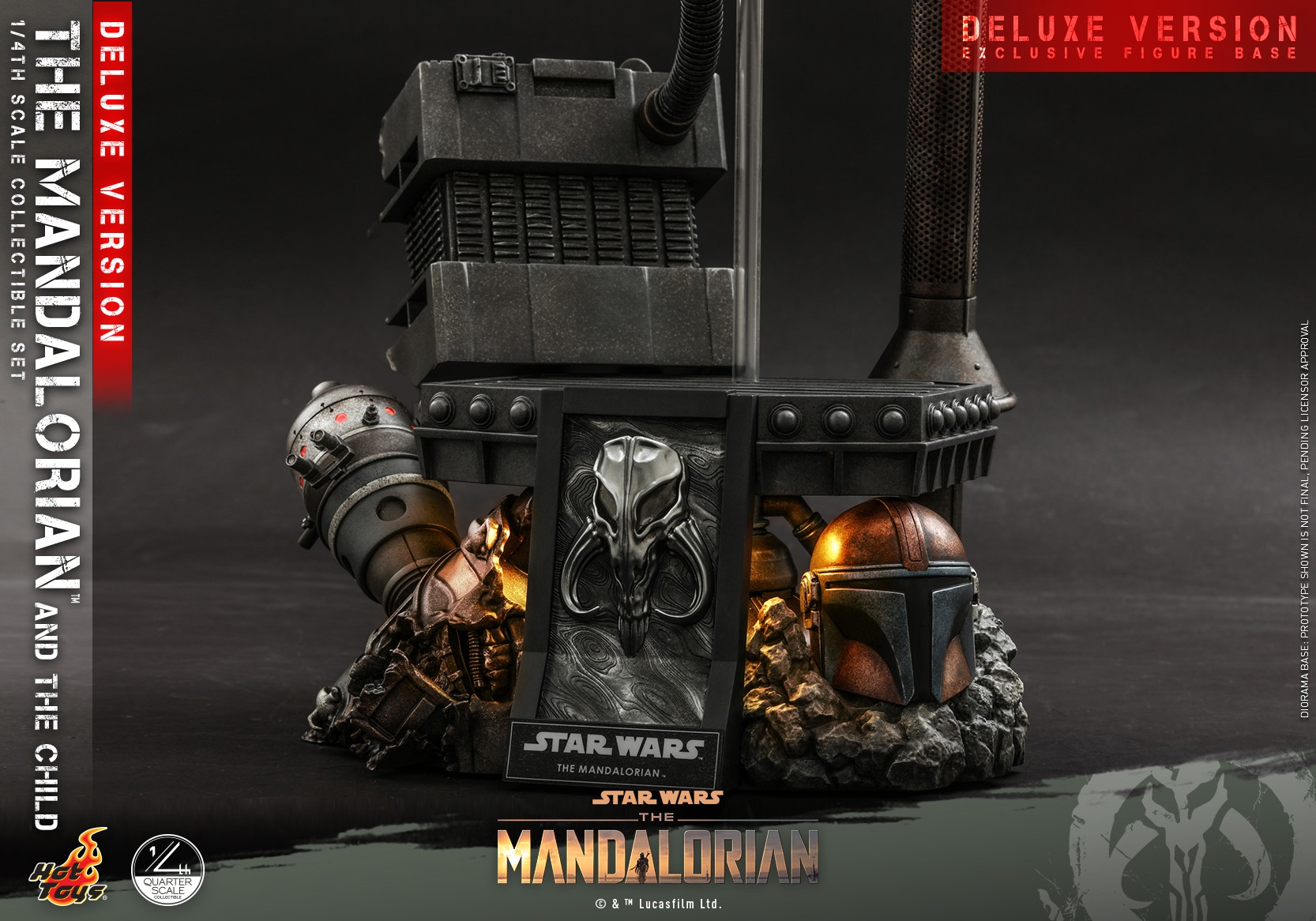 Hot Toys QS017 1/4 Star Wars™ The Mandalorian™ - The Mandalorian & The Child (Deluxe Version)