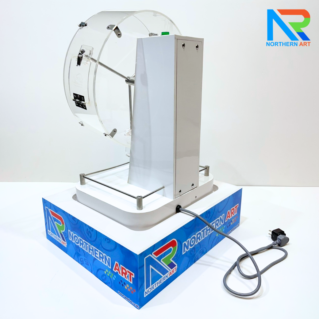 เช่าเกมส์หมุนบอลไฟฟ้า ตั้งโต๊ะ ขนาด (W)51 X (L)44.5 X (H)73 cm. หมุนได้ 360 องศา (ไม่รวมลูกบอล)