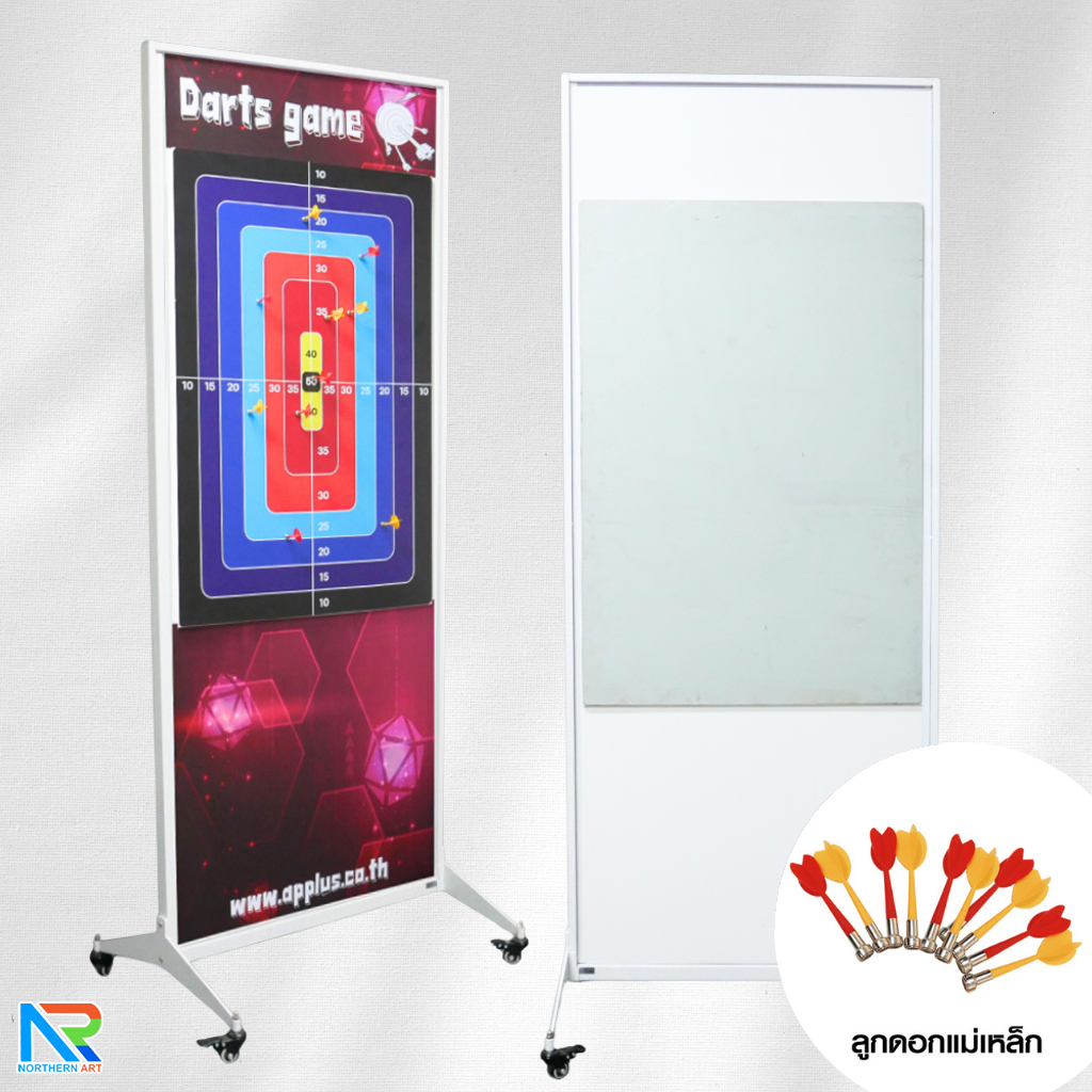 เกมส์ปาเป้าแม่เหล็ก ขนาด (W)71 x (D)51 x (H)183 cm. พร้อมลูกดอกแม่เหล็ก 10 อัน