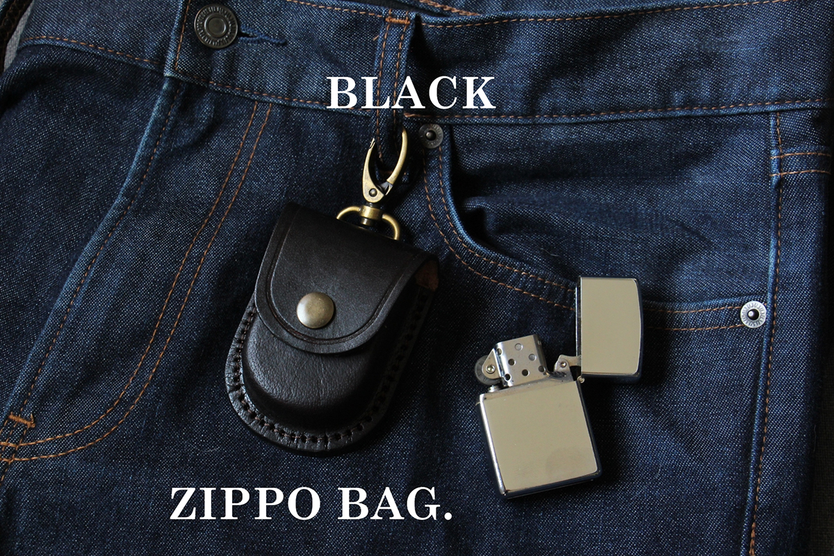 ซองหนังใส่ ZIPPO (สีดำ) ซองหนังแท้สำหรับใส่ไฟแชค ZIPPO HANDMADE 100% By BACKFHILL.
