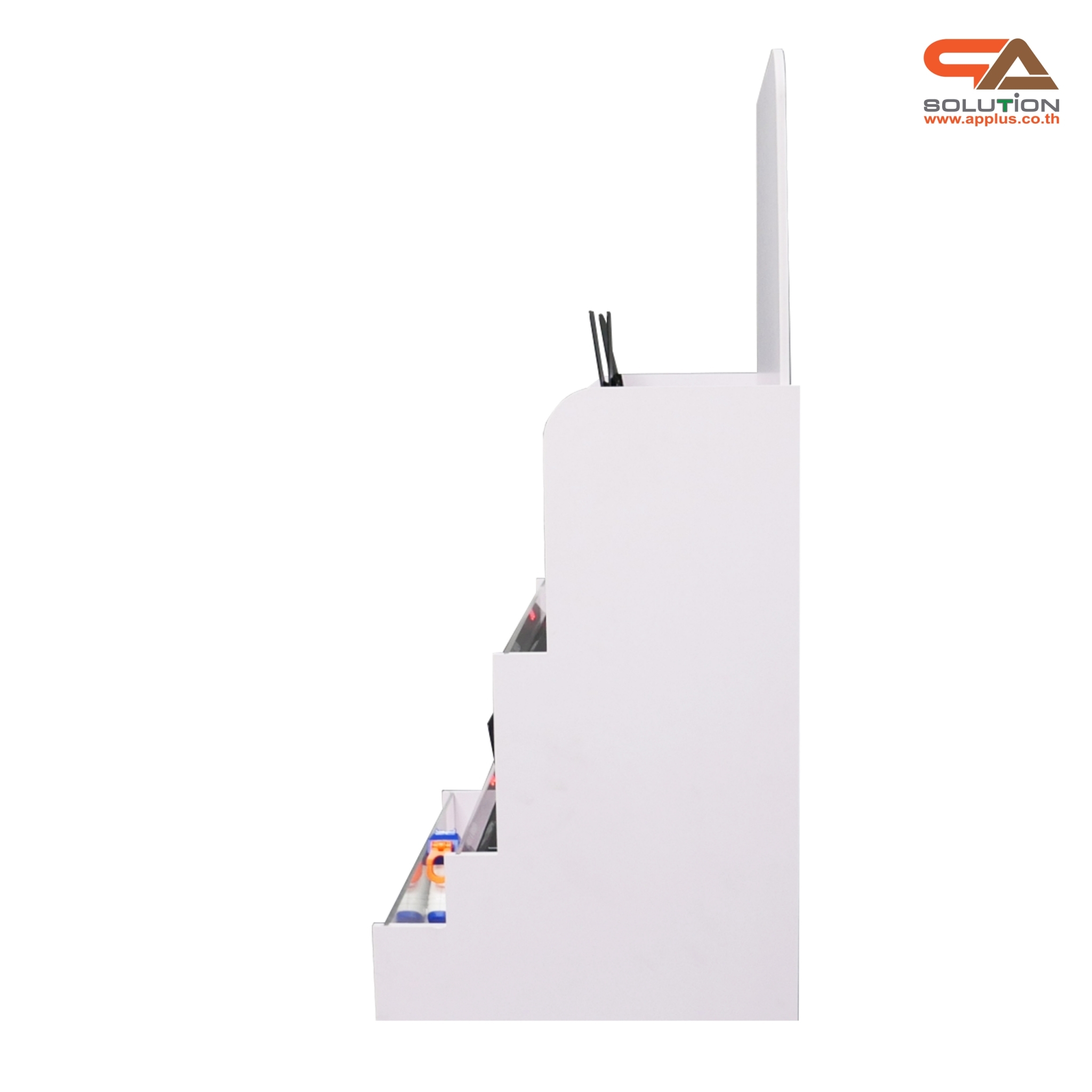 เช่าเกมส์ยิงเป้านิ่ง ตั้งโต๊ะ ขนาด (W)40 x (D)40 x (H)90 cm. พร้อมเป้านิ่ง 4 แผ่น 3 ชุด และปืนกระสุนโฟม 1 กระบอก