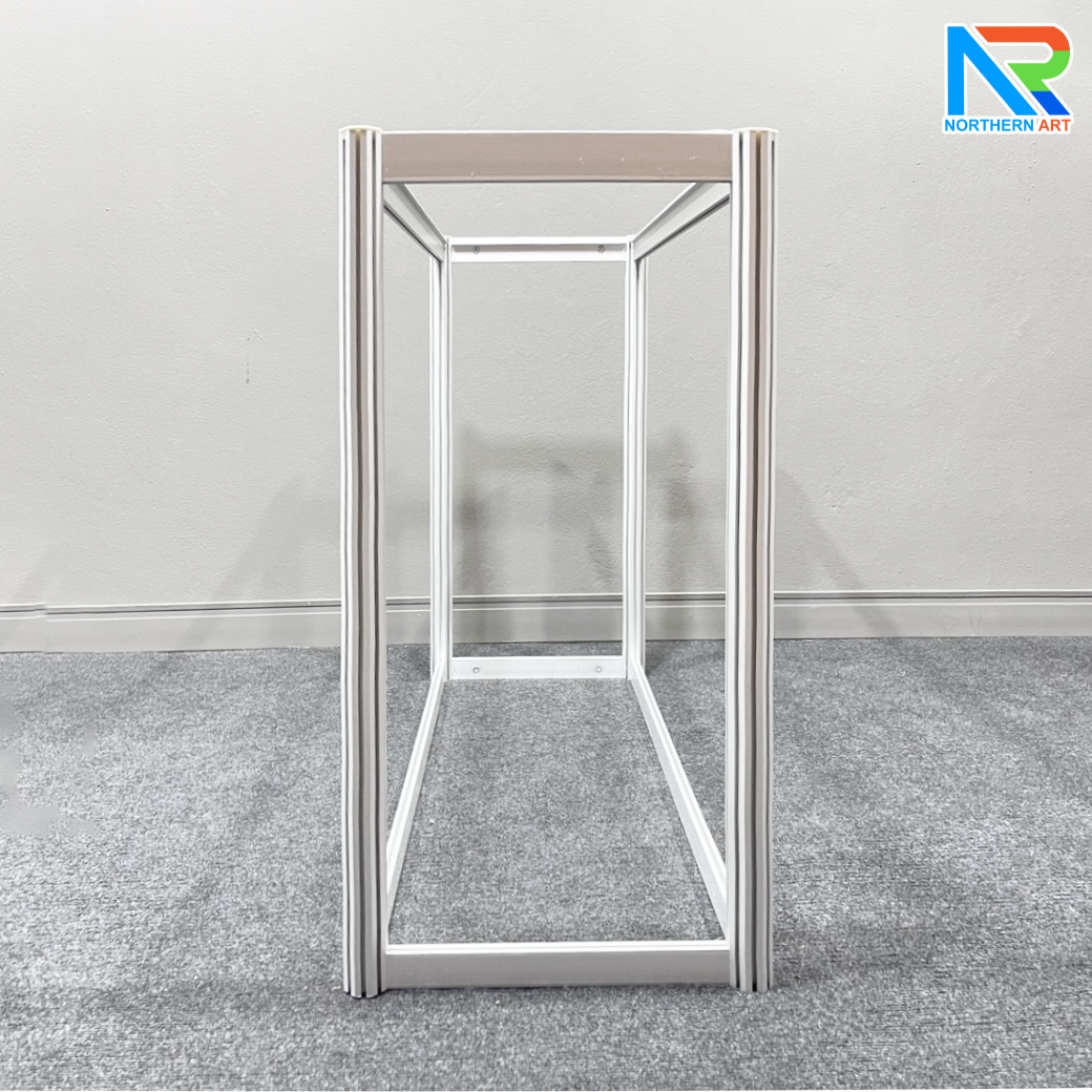 เช่าเคาน์เตอร์อะลูมิเนียม ขนาด (W)103 x (L)40 x (H)80 cm. ถอดประกอบได้