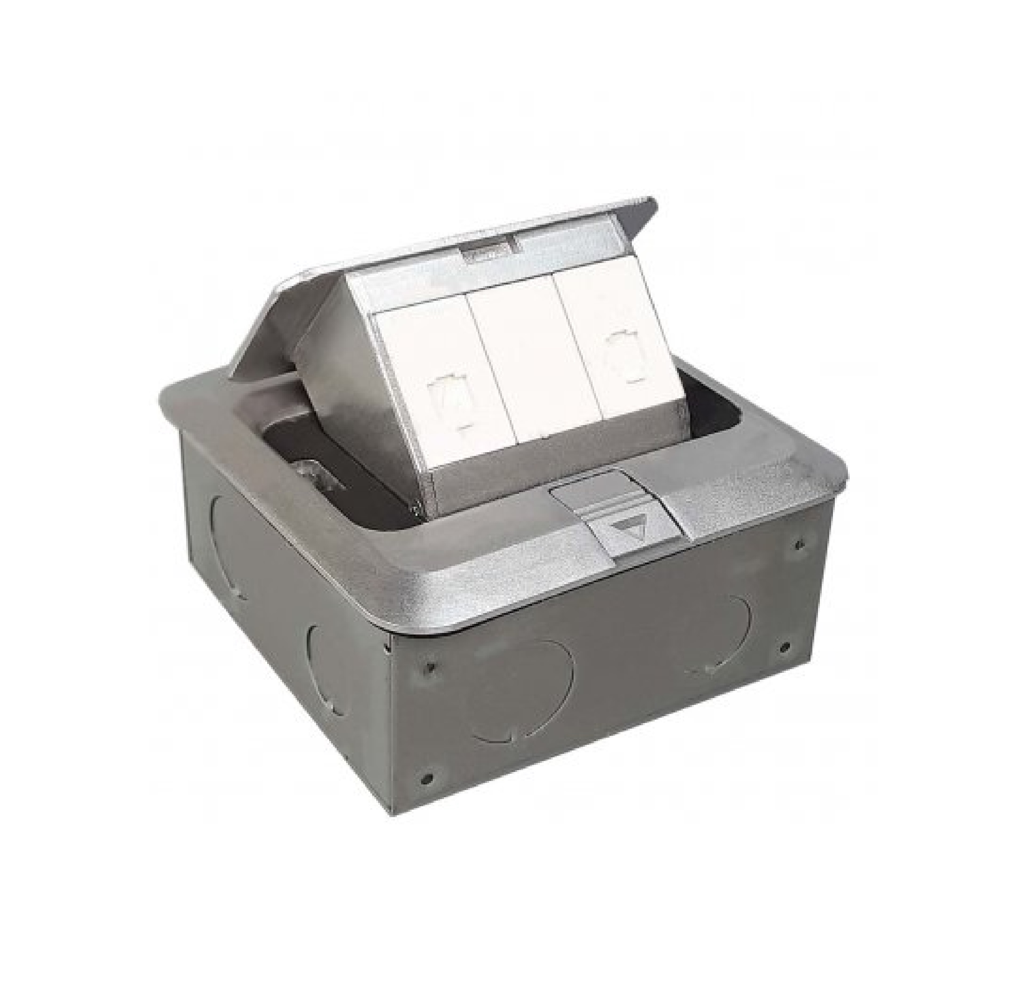 Panasonic DU6933LT POP-UP เหลี่ยม โทรศัพท์ 6P4C 2ตัว+ฝาอุด (พร้อมฝาเสริมและบ็อกฝัง)