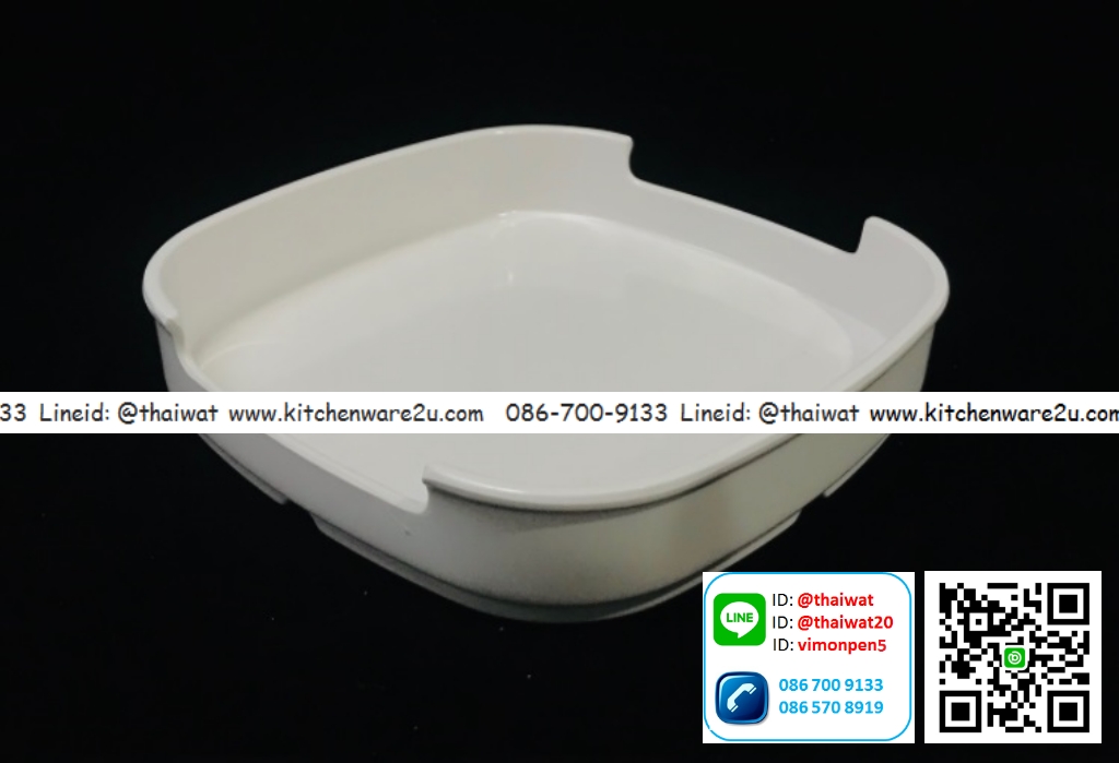 P08062 ถาดสุกี้ 5.5 นิ้ว สีพื้น เมลามีนแท้ Flowerware เครือซูปเปอร์แวร์ No.P467-5.5 (ราคาส่งต่อ 12 ใบ: เฉลี่ย 4ค บ/ใบ)
