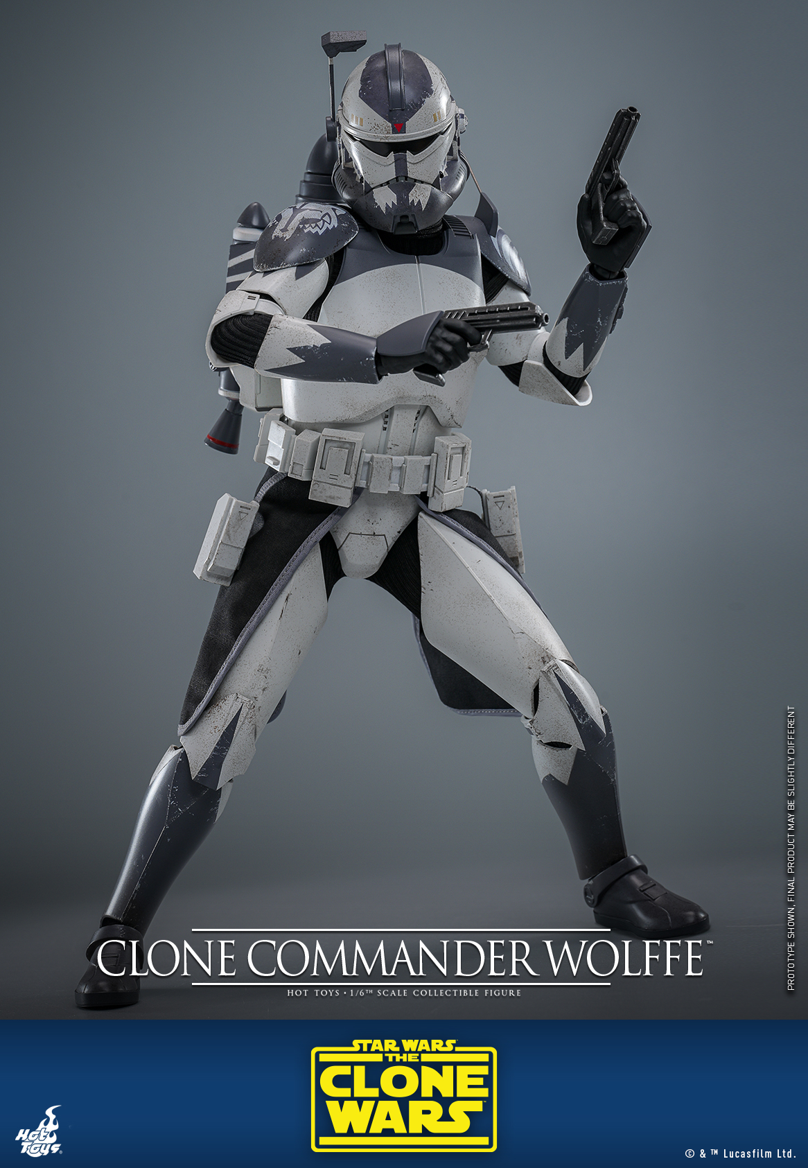 Hot Toys TMS141 Star Wars: The Clone Wars - Clone Commander Wolffe
