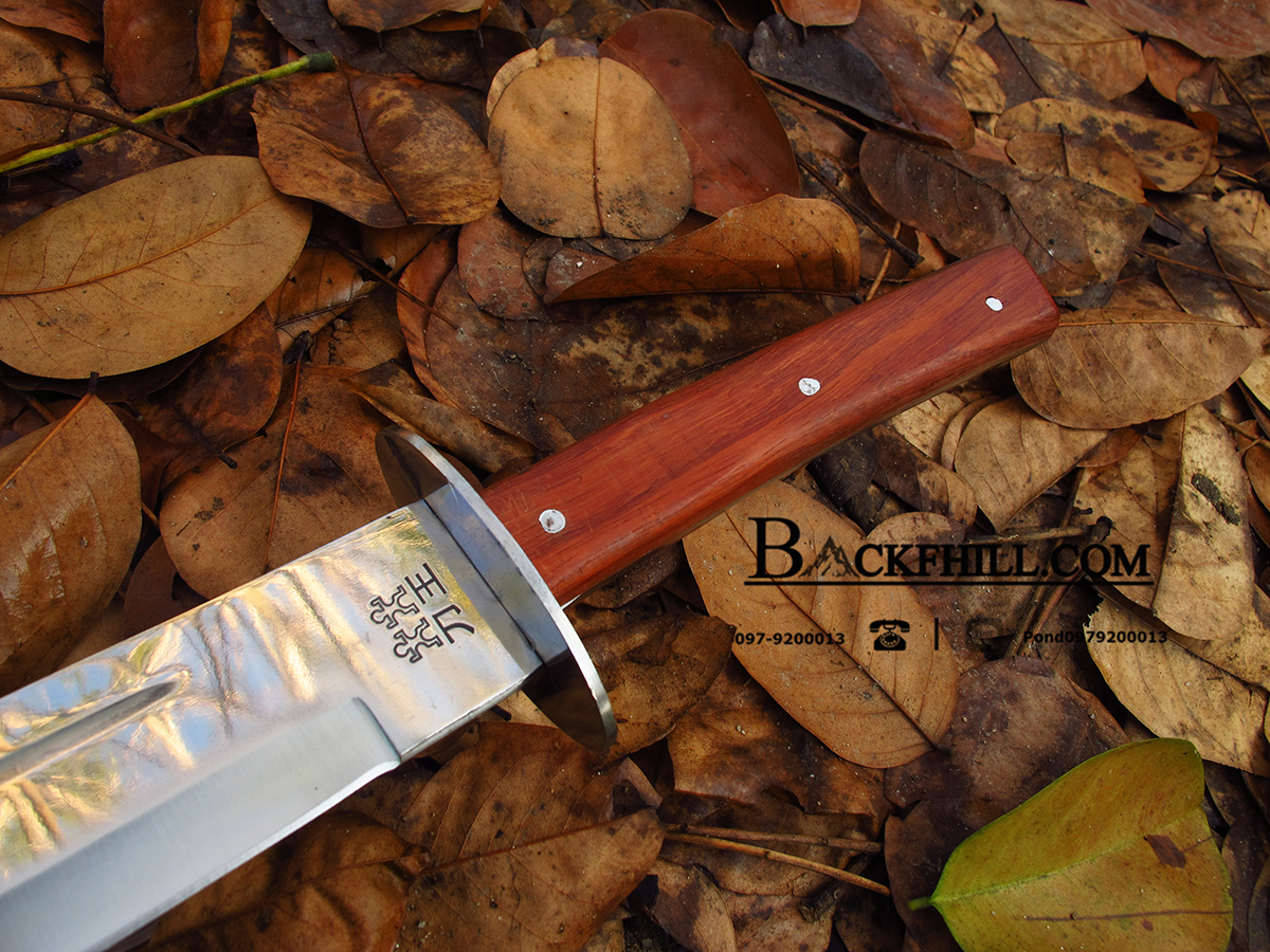 มีดดาบยาว Stainless Steel ทรงง้าวเทพกวนอู ยาว 25 นิ้ว พร้อมซองไนลอน