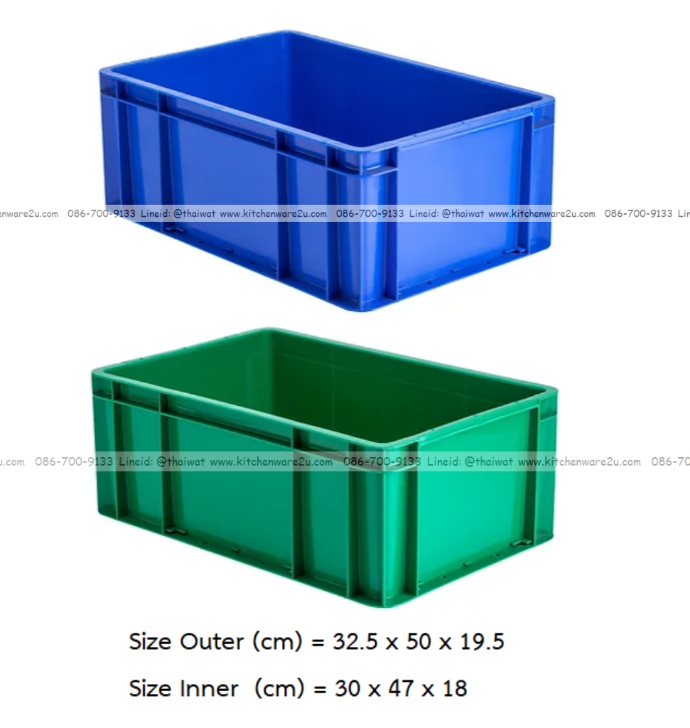 P12125 ลังทึบเอนกประสงค์ (32.5*50*19.5 cm) No.342 ราคาขายส่งต่อ 12 ใบ: เฉลี่ย 150 บต่อใบ