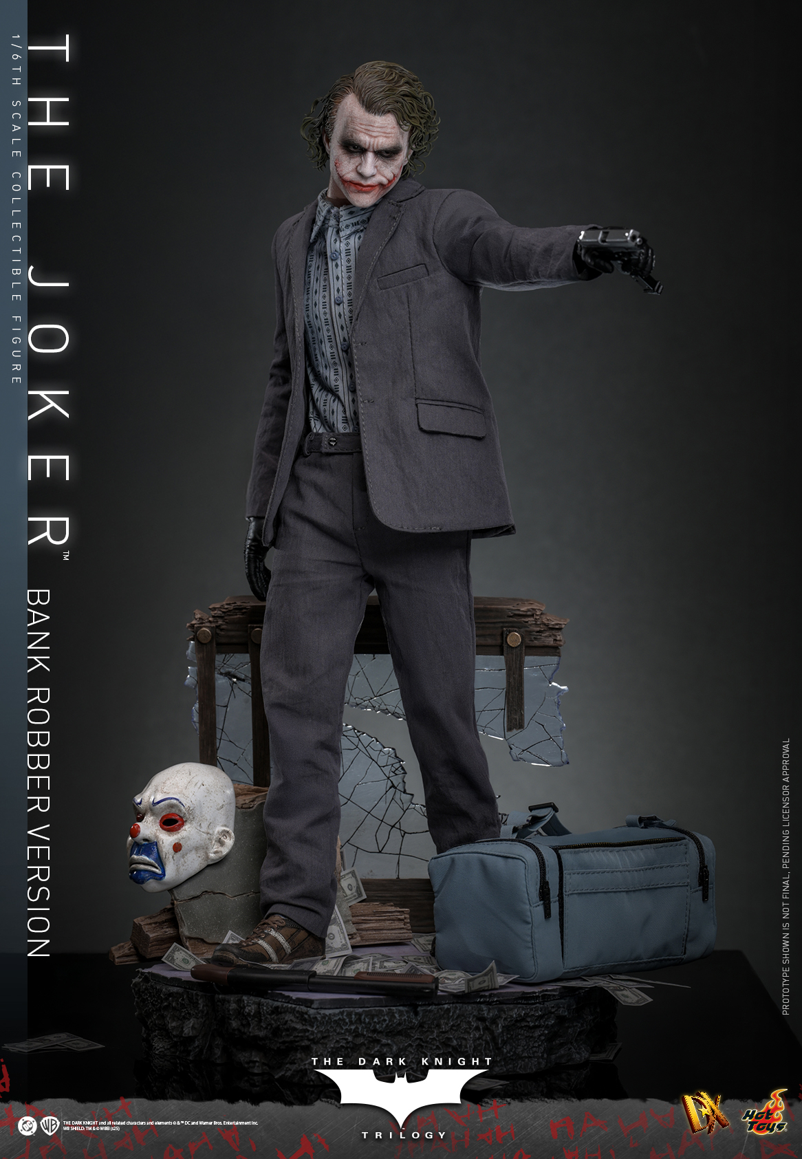 25/08/2568 Hot Toys DX50 The Dark Knight Trilogy - The Joker (Bank Robber Version)