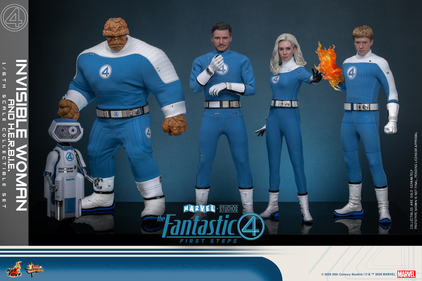 25/08/2568 Hot Toys MMS824 The Fantastic Four: First Steps - Invisible Woman and H.E.R.B.I.E.
