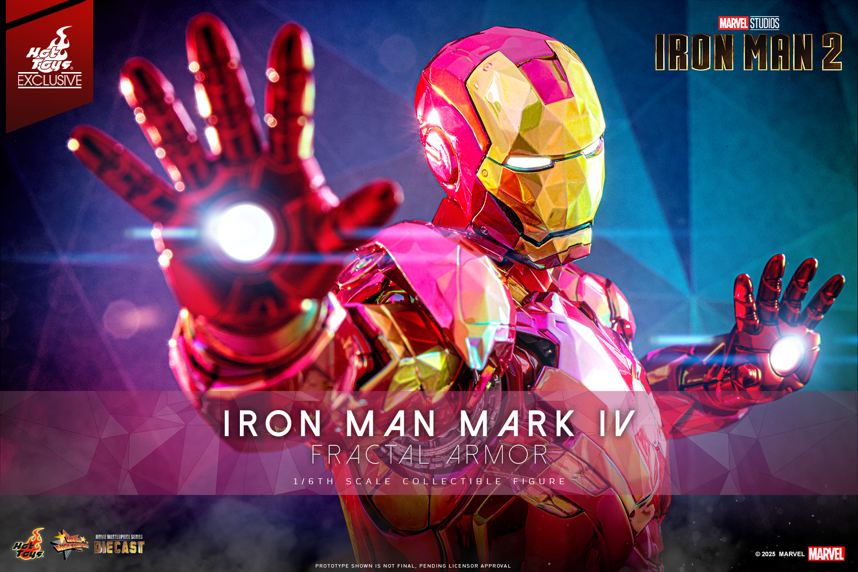 Hot Toys MMS792D70 Iron Man 2 - Iron Man Mark IV (Fractal Armor) [Hot Toys Exclusive]