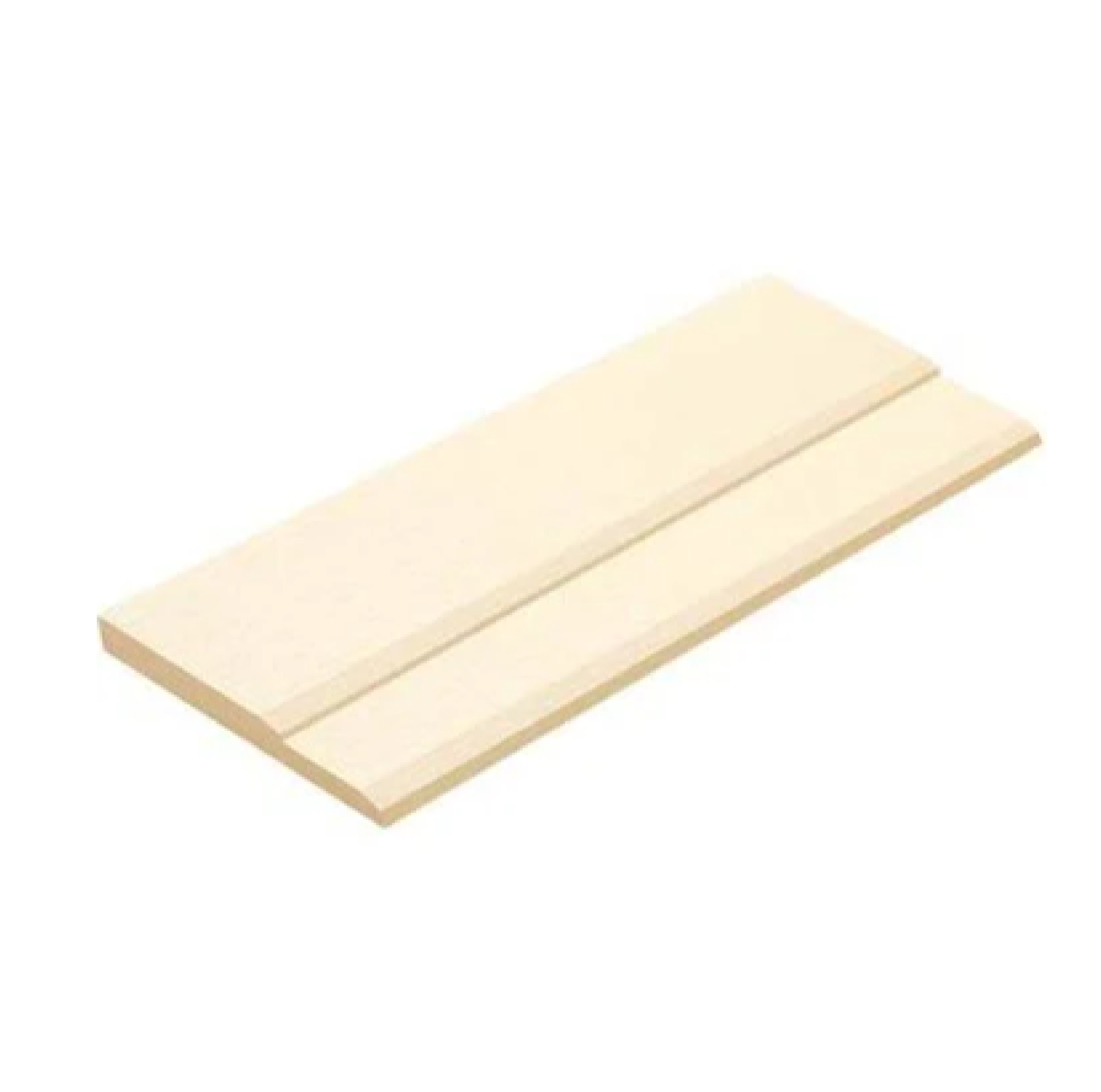 ไม้เชิงชาย CONWOOD รุ่น 2 in 1 ลายเสี้ยน ขนาด 23.5 x 305 x 2.2 ซม. สีงาช้าง
