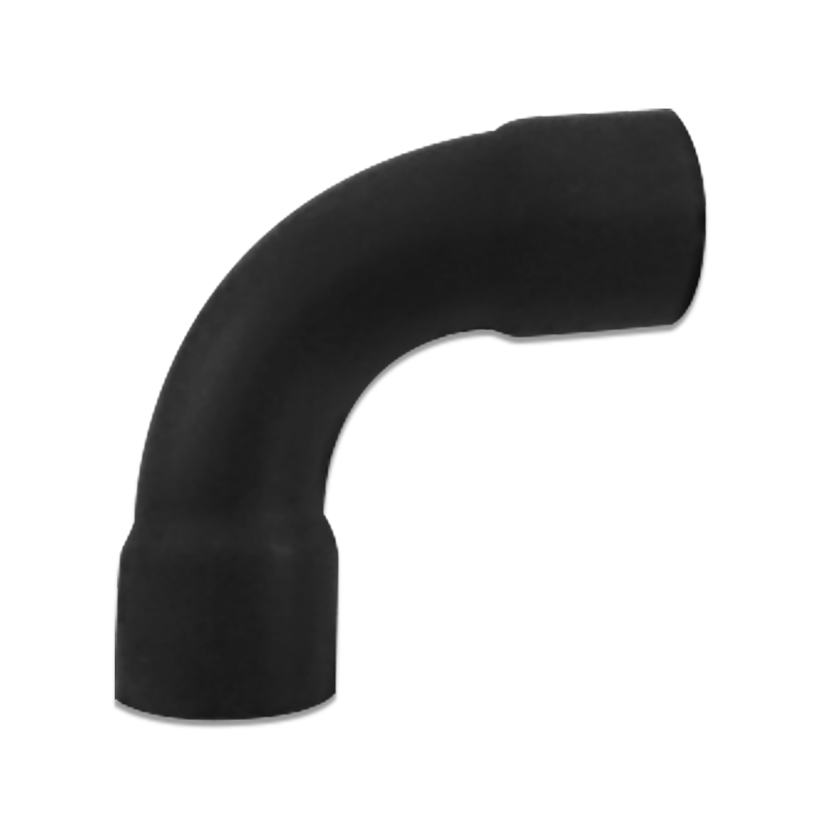 ข้อโค้ง(ทำมือNANO)90 32 มม. สีดำ HB90-32MB (50 ชิ้น/กล่อง)