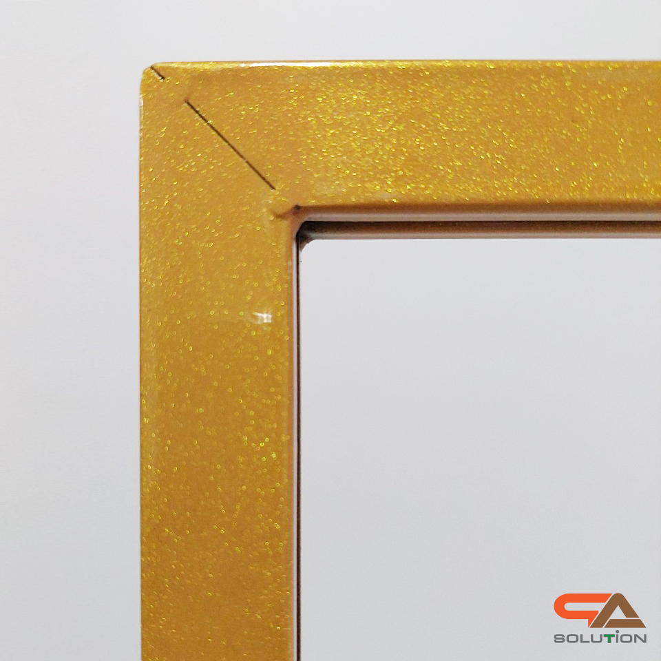 CLEARANCE SALE! โปสเตอร์สแตนด์เหล็ก สีทอง เสาคู่ ขนาด 60X80 ซม.ฐานเหลี่ยม สอดงานพิมพ์ด้านบน โชว์งานพิมพ์ 2 ด้าน ถอดประกอบได้