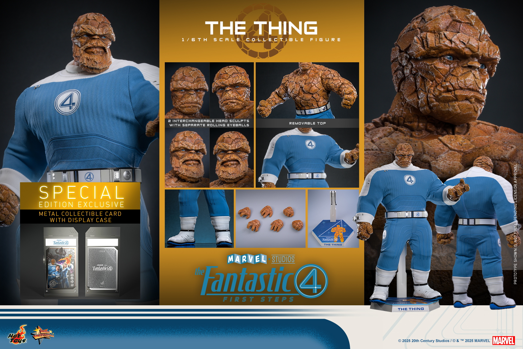 25/08/2568 Hot Toys MMS813 The Fantastic Four: First Steps - The Thing