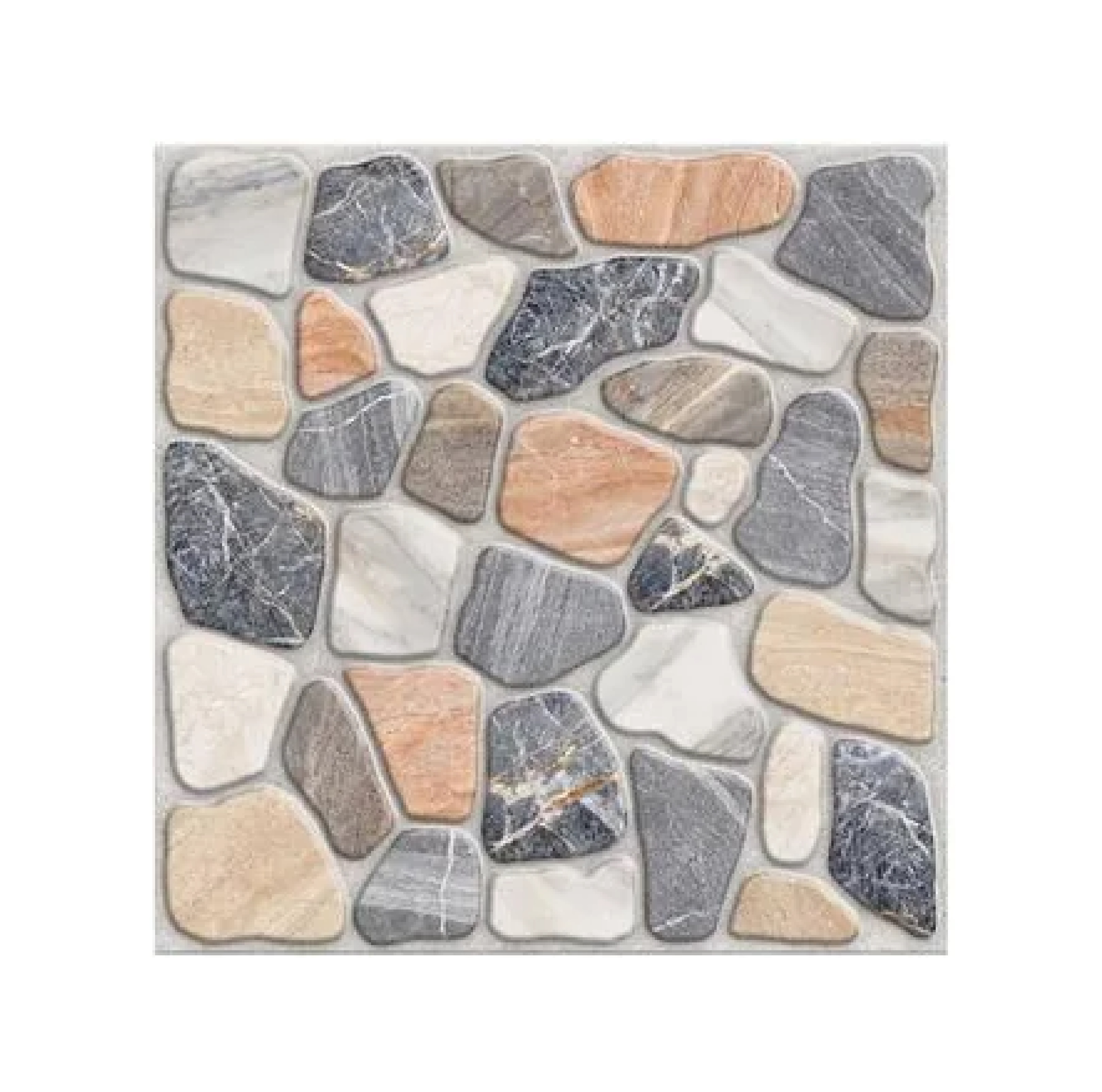 กระเบื้องพื้น MONET BY SCG รุ่น นิโคเซีย สโตน ขนาด 40 x 40 ซม. (กล่อง 6 แผ่น) สีน้ำตาล