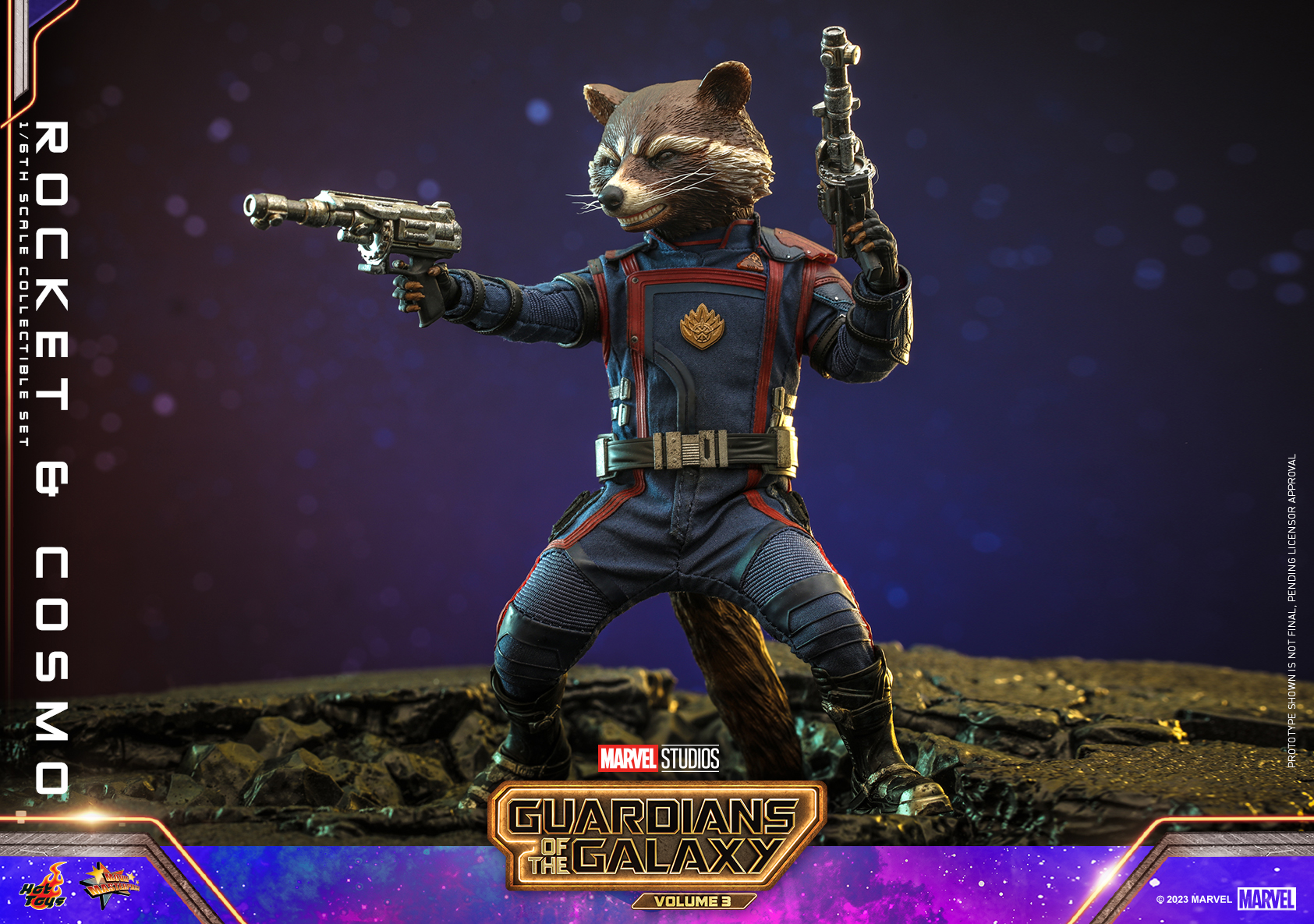 Hot Toys MMS708 1/6 Guardians of the Galaxy Vol. 3 - Rocket and Cosmo