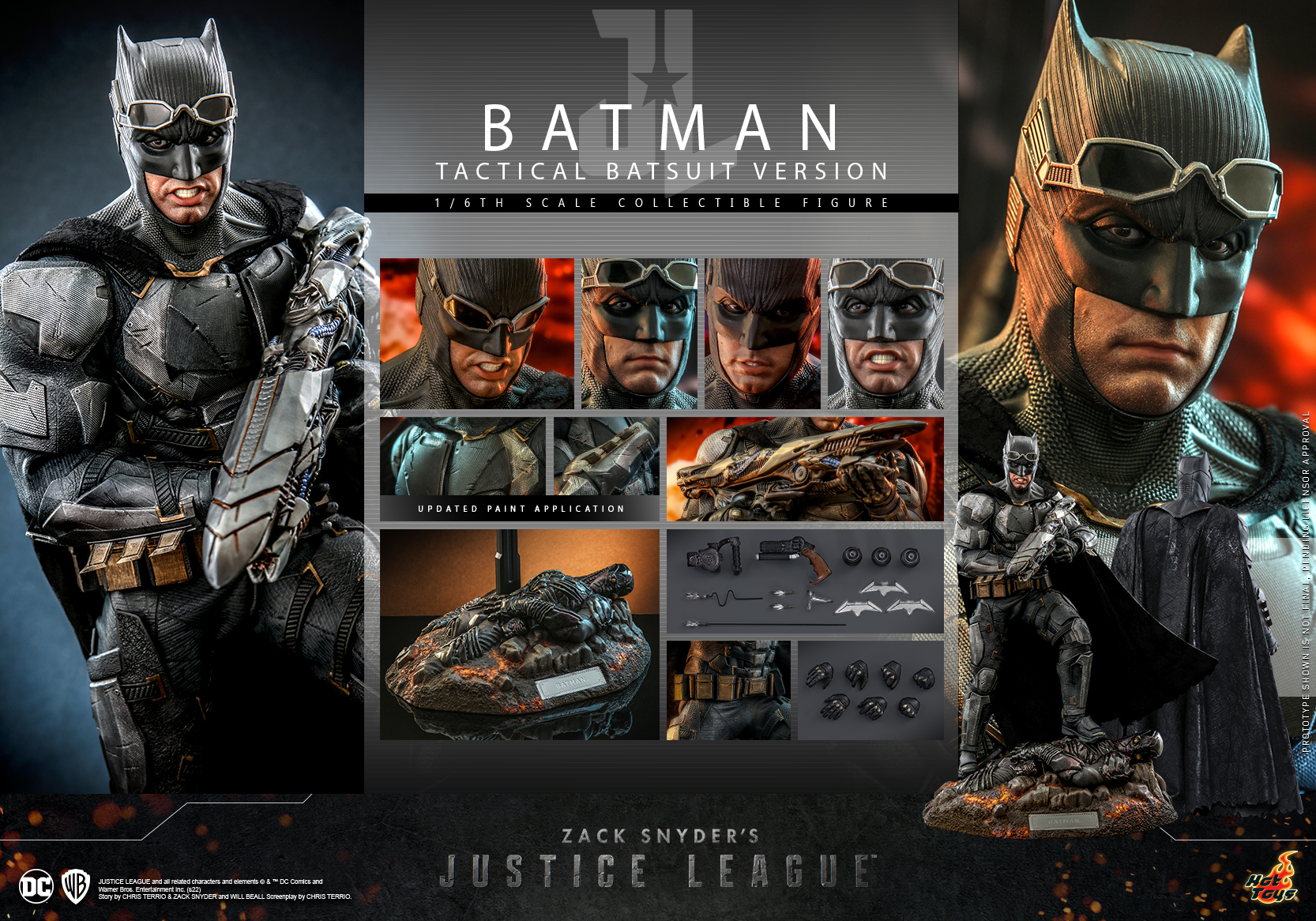 Hot Toys TMS085 1/6 Zack Snyder's Justice League - batman (Tactical Batsuit Version)
