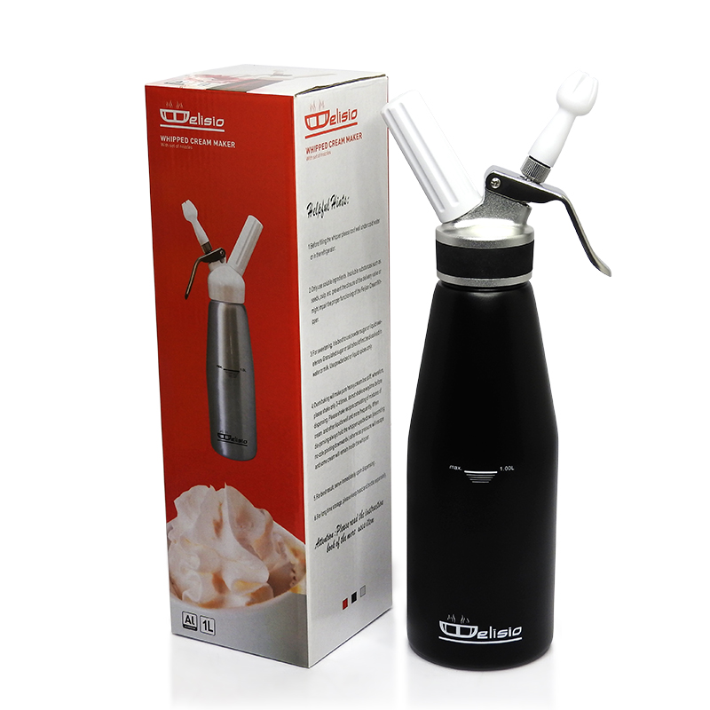 ขวดทำวิปครีม DELISIO & IMIX 1 ลิตร (หัวอลูมิเนียม)
